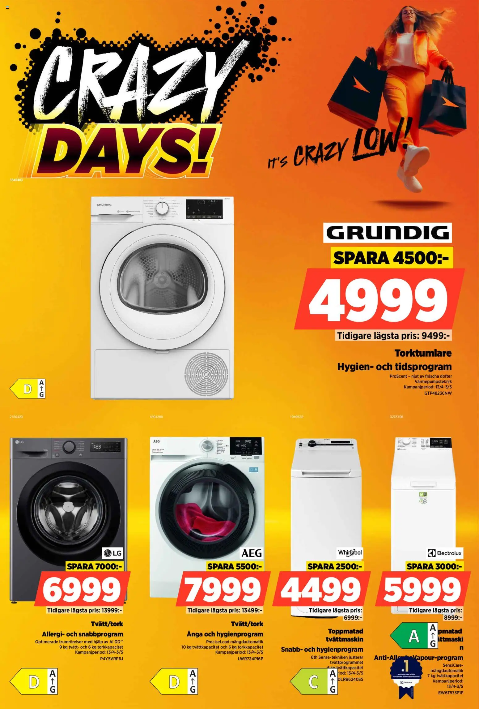 Power reklamblad aktuell från 13.04.2026 | Sida: 41 | Produkter: Tvättmaskin, Torktumlare