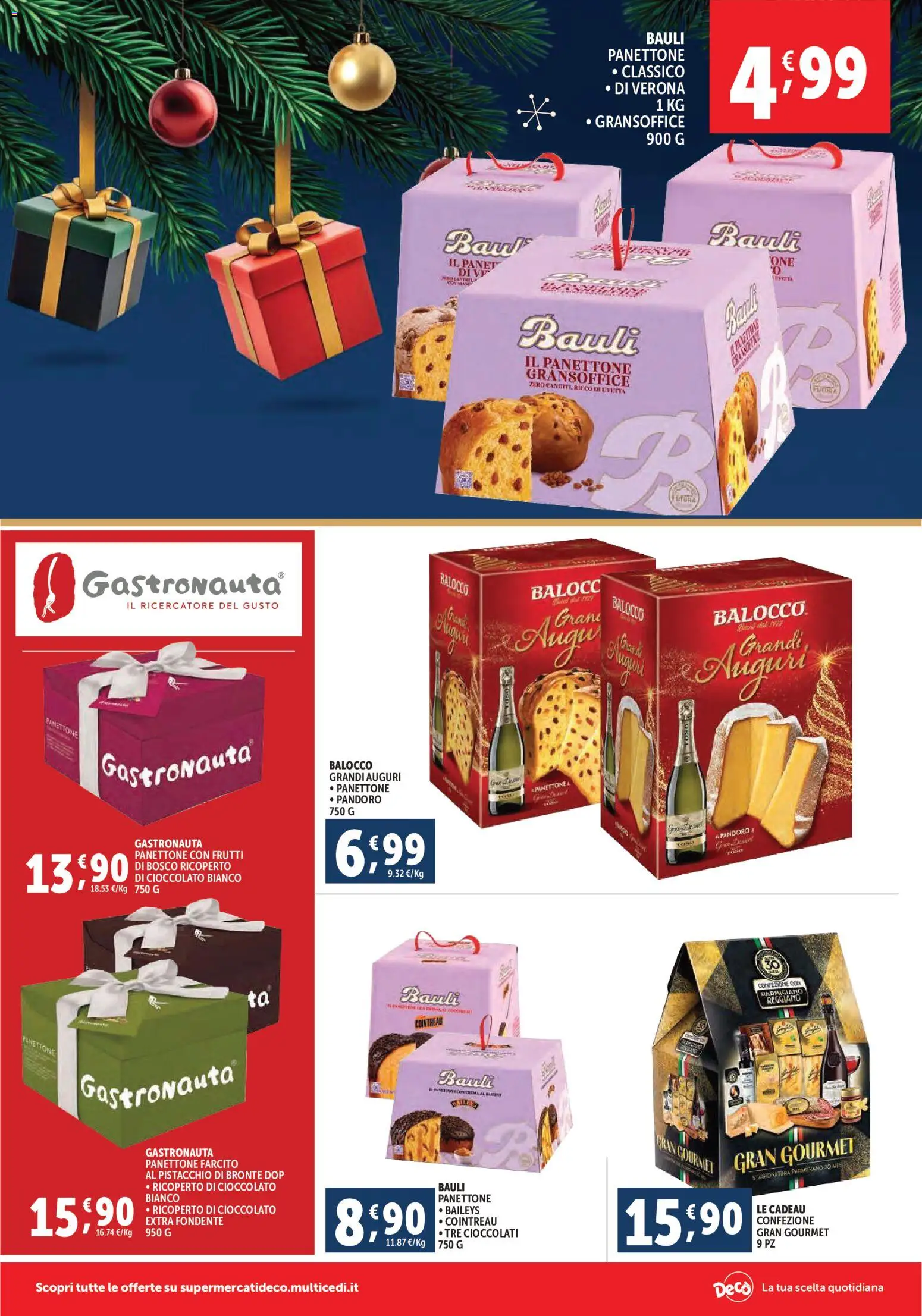 Volantino Decò del 02.12.2025 | Pagina: 2 | Prodotti: Cioccolato, Pandoro, Panettone, Parmigiano