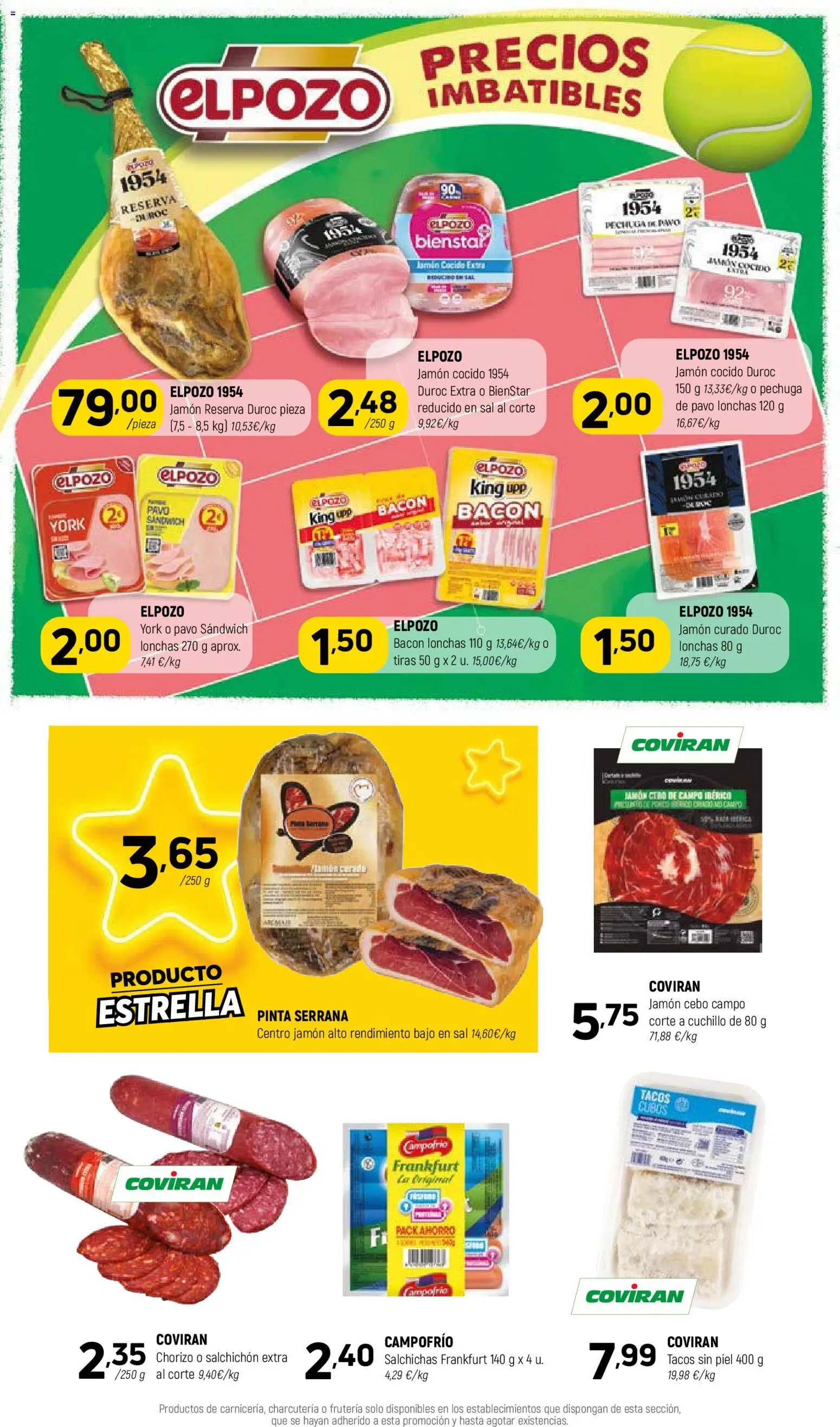 Coviran ofertas │ válido desde el 24.02.2026 | Página: 4 | Productos: Jamón, Jamón cocido, Tacos