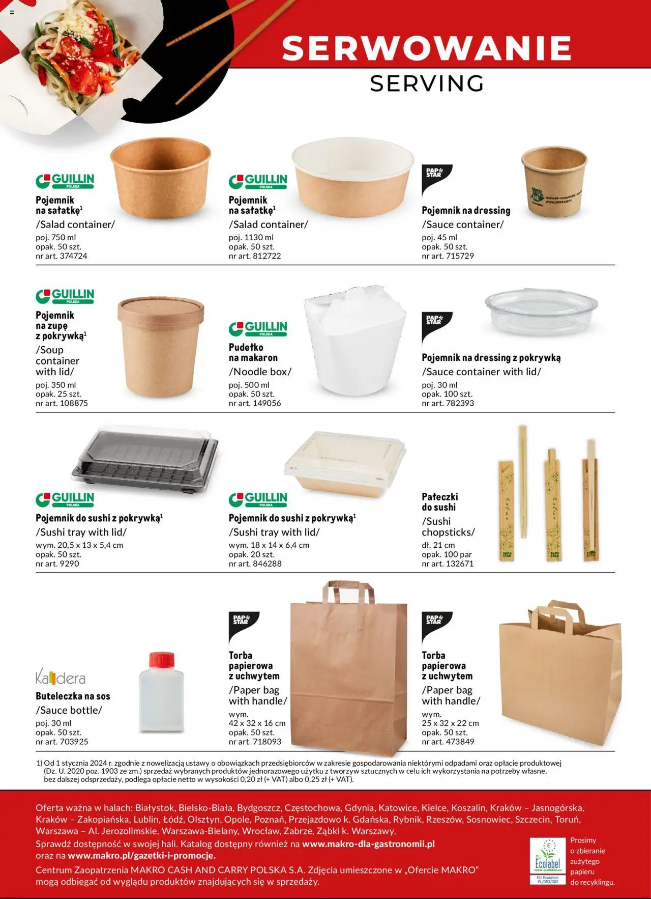 Makro Gazetka - Azja Smaki orientu od 22.02.2024 | Strona: 24 | Produkty: Torba, Pudełko, Makaron, Sos