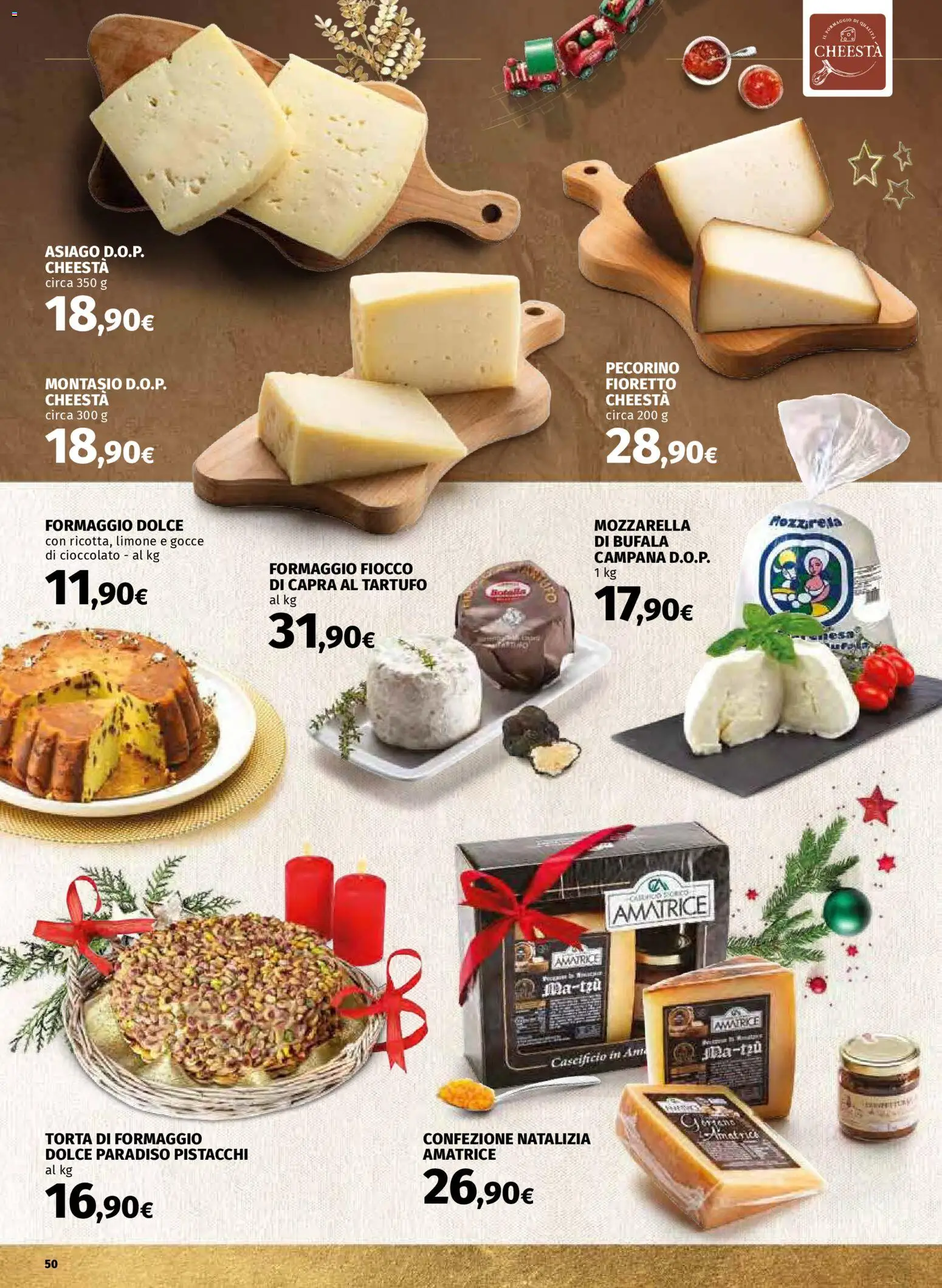 Volantino COOP del 01.12.2025 | Pagina: 50 | Prodotti: Cioccolato, Mozzarella, Formaggio, Pistacchi