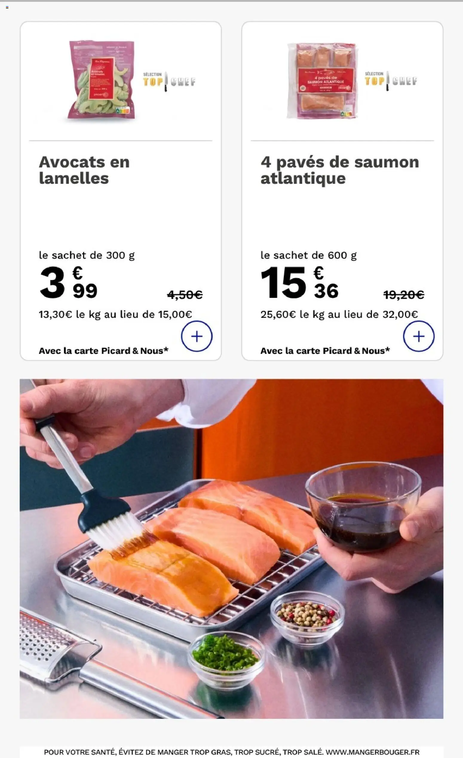 {H1} | Page: 3 | Produits: Avocats, Saumon