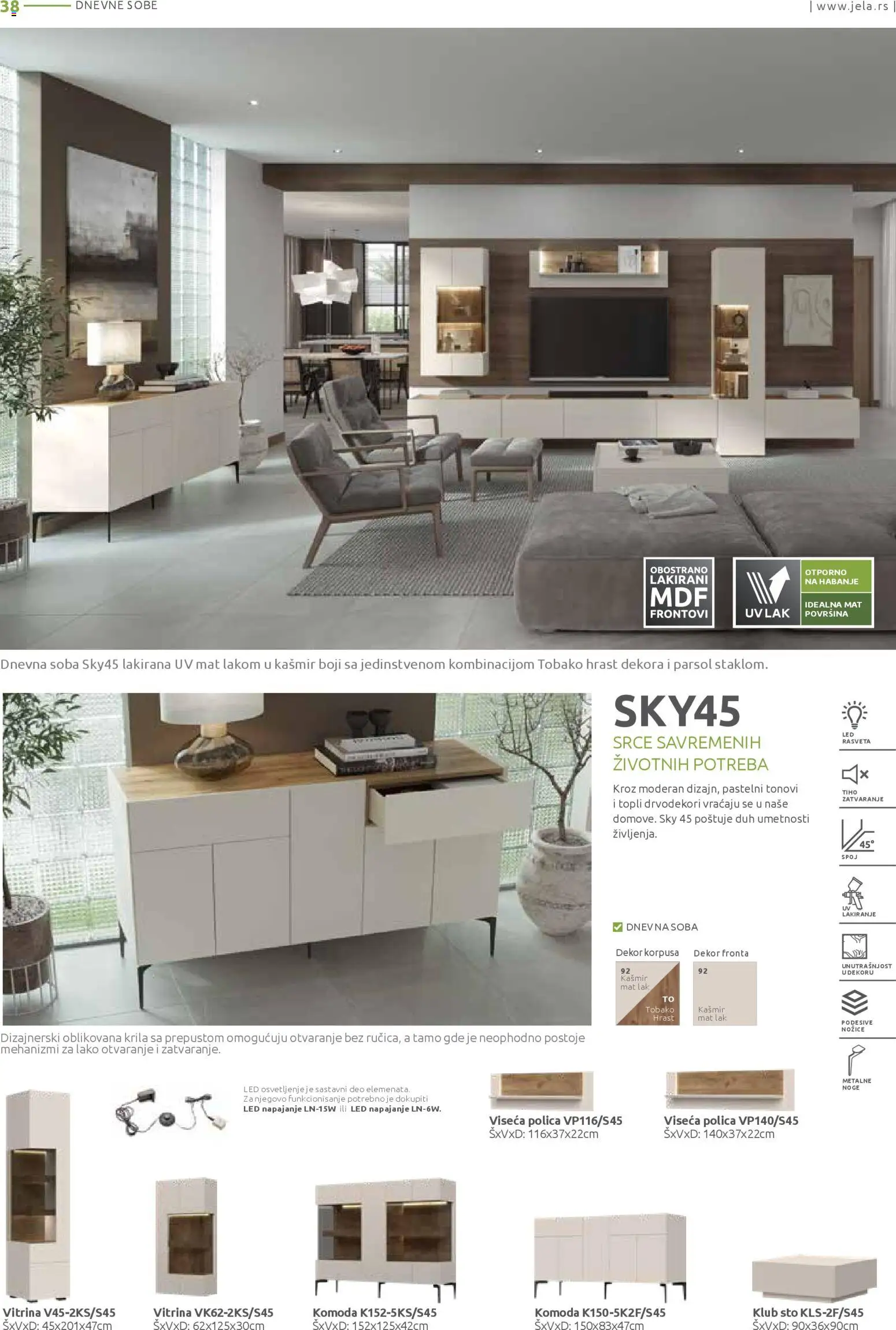 Jela katalog - važi od 17.11.2025 | Strana: 38 | Proizvode: Komoda, Polica, Sto