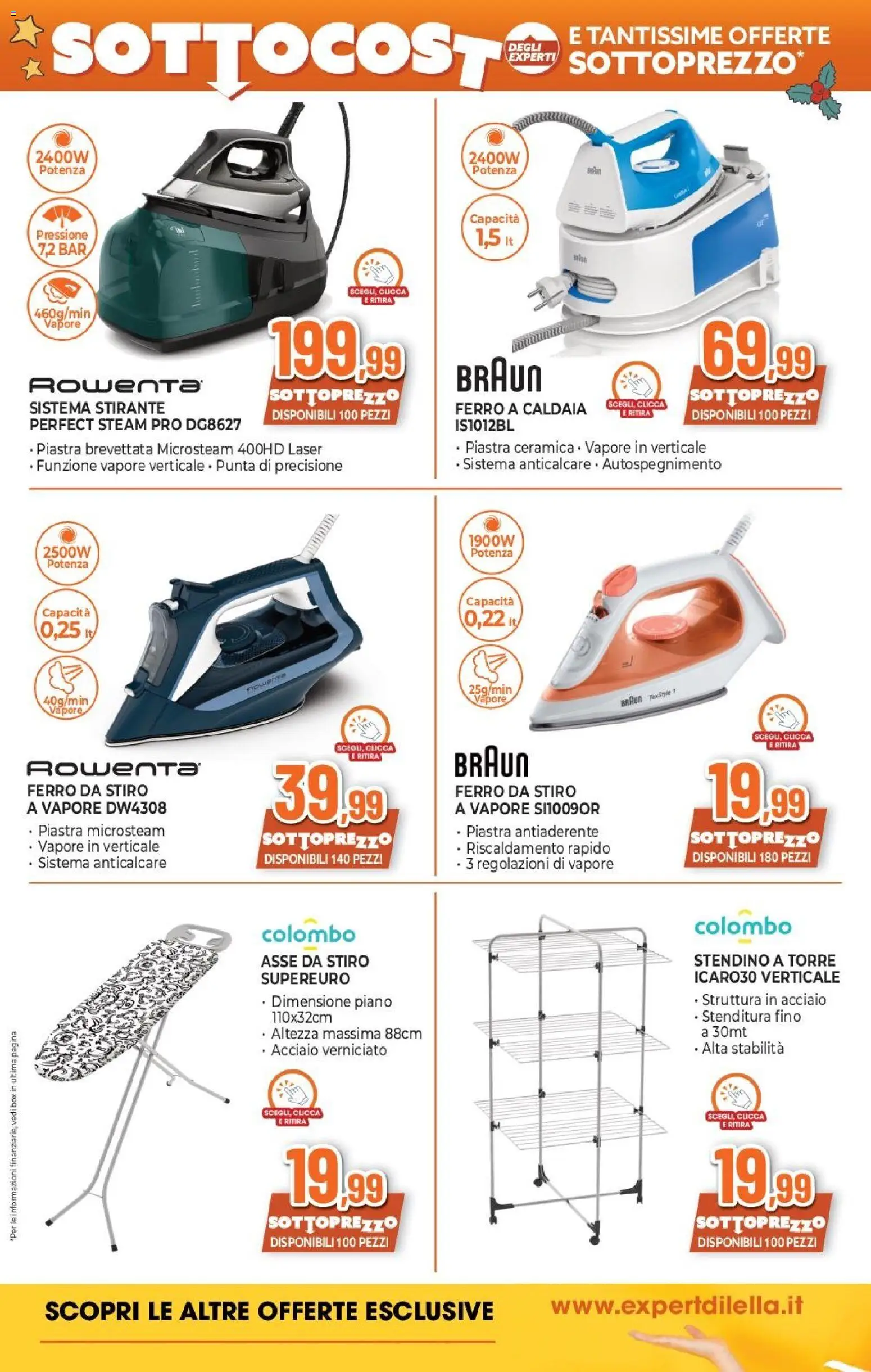 Volantino Expert del 12.12.2025 | Pagina: 18 | Prodotti: Caldaia, Anticalcare, Stendino, Ferro da stiro