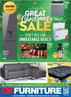 OK Furniture specials catalogue – valid from 24.11.2025