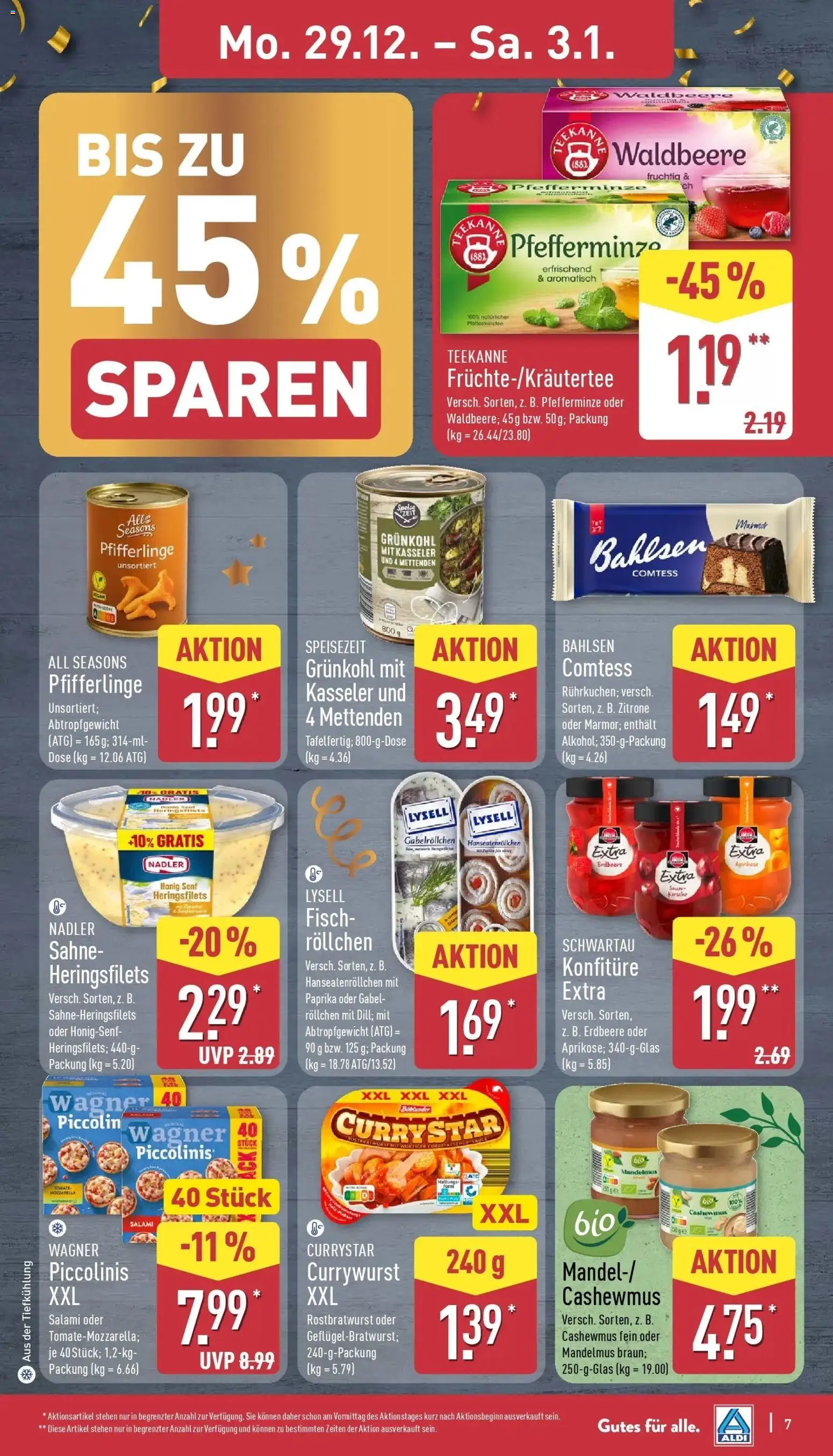 Aldi - ALDI Nord: Wochenangebote – gültig ab 28.12.2025 | Seite: 7 | Produkte: Fisch, Pfeffer, Salami, Sahne