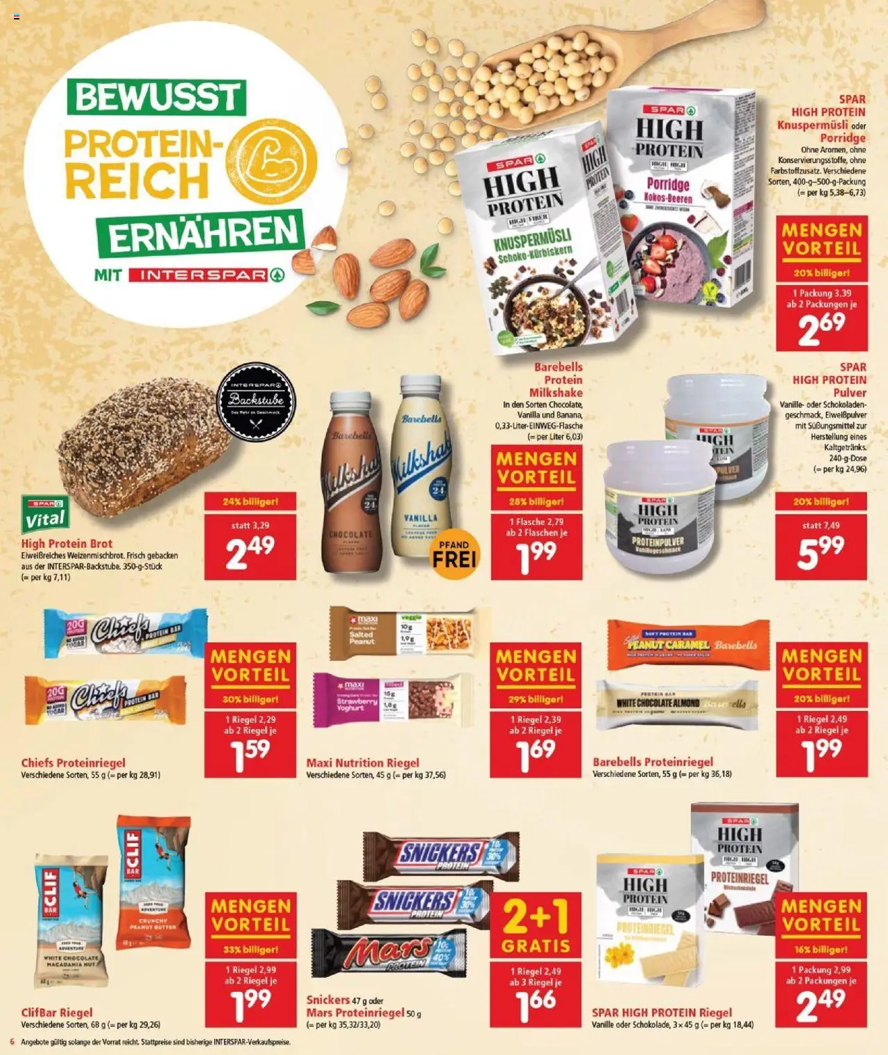 Interspar Flugblatt - Burgenland gültig ab 18.09.2025 | Seite: 7 | Produkte: Butter, Brot