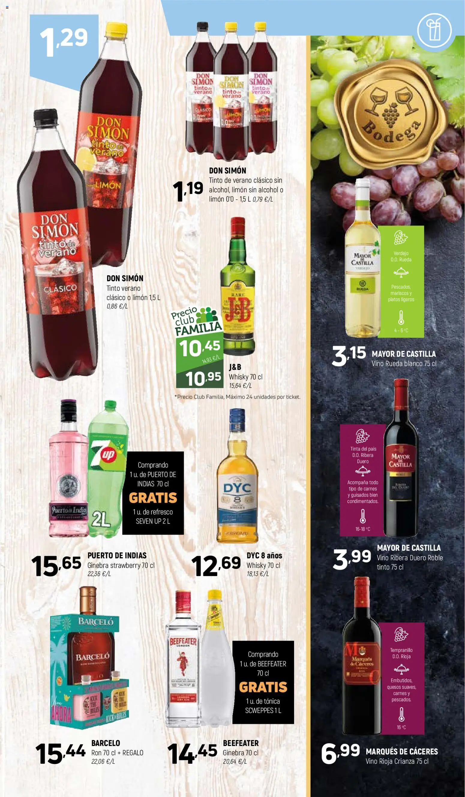 Coviran - Ceuta │ válido desde el 07.04.2026 | Página: 13 | Productos: Ron, Vino, Ginebra, Whisky