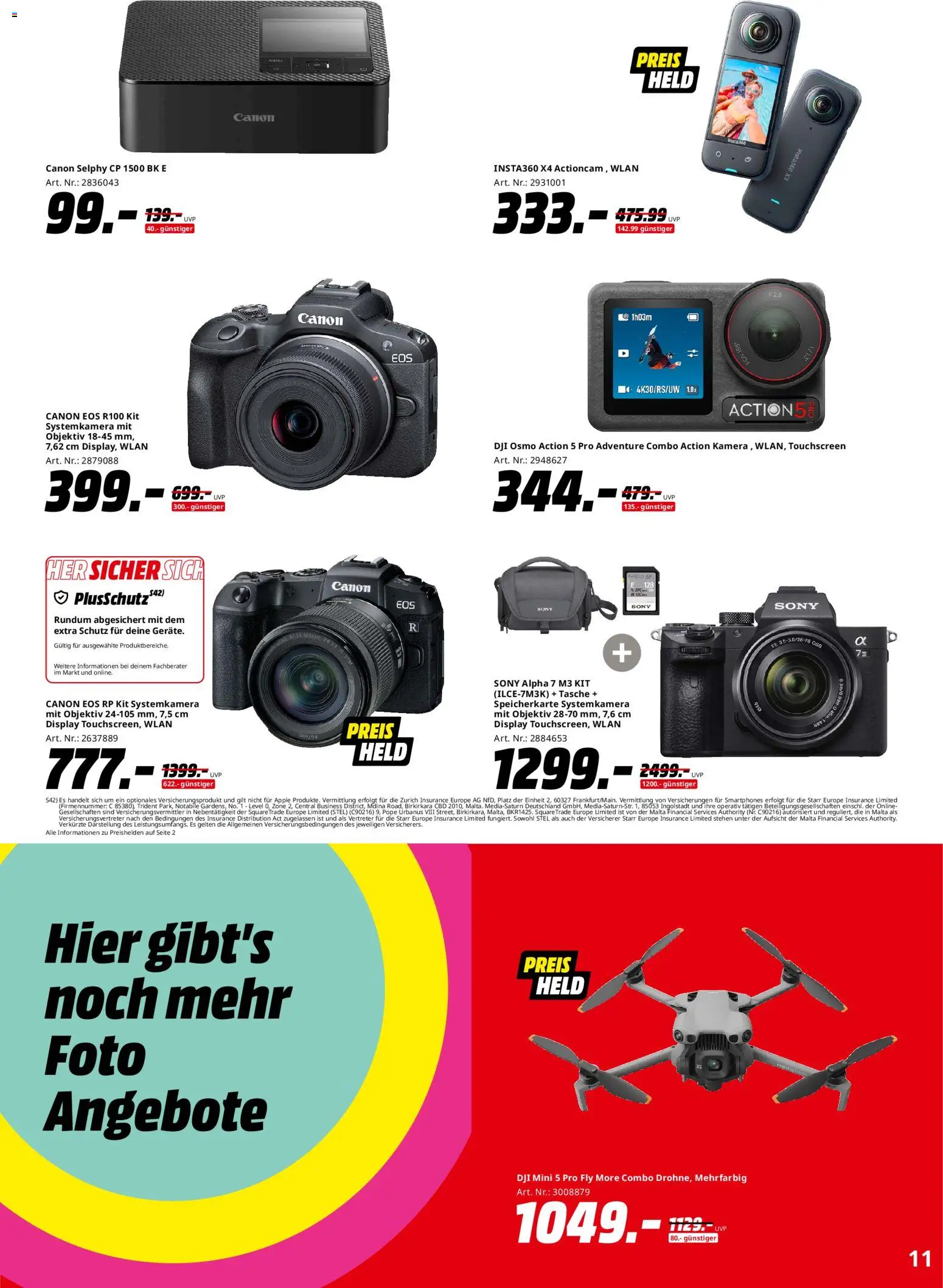 Media Markt - Black Friday – gültig ab 13.11.2025 | Seite: 11 | Produkte: Tasche, Sony, Apple, Systemkamera