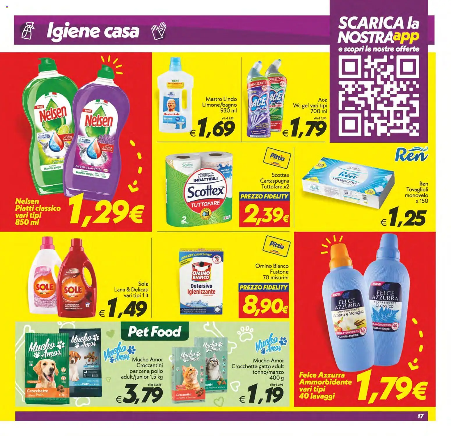Volantino SuperConveniente del 24.02.2026 | Pagina: 17 | Prodotti: Pollo, Ammorbidente, Crocchette gatto, Profumo