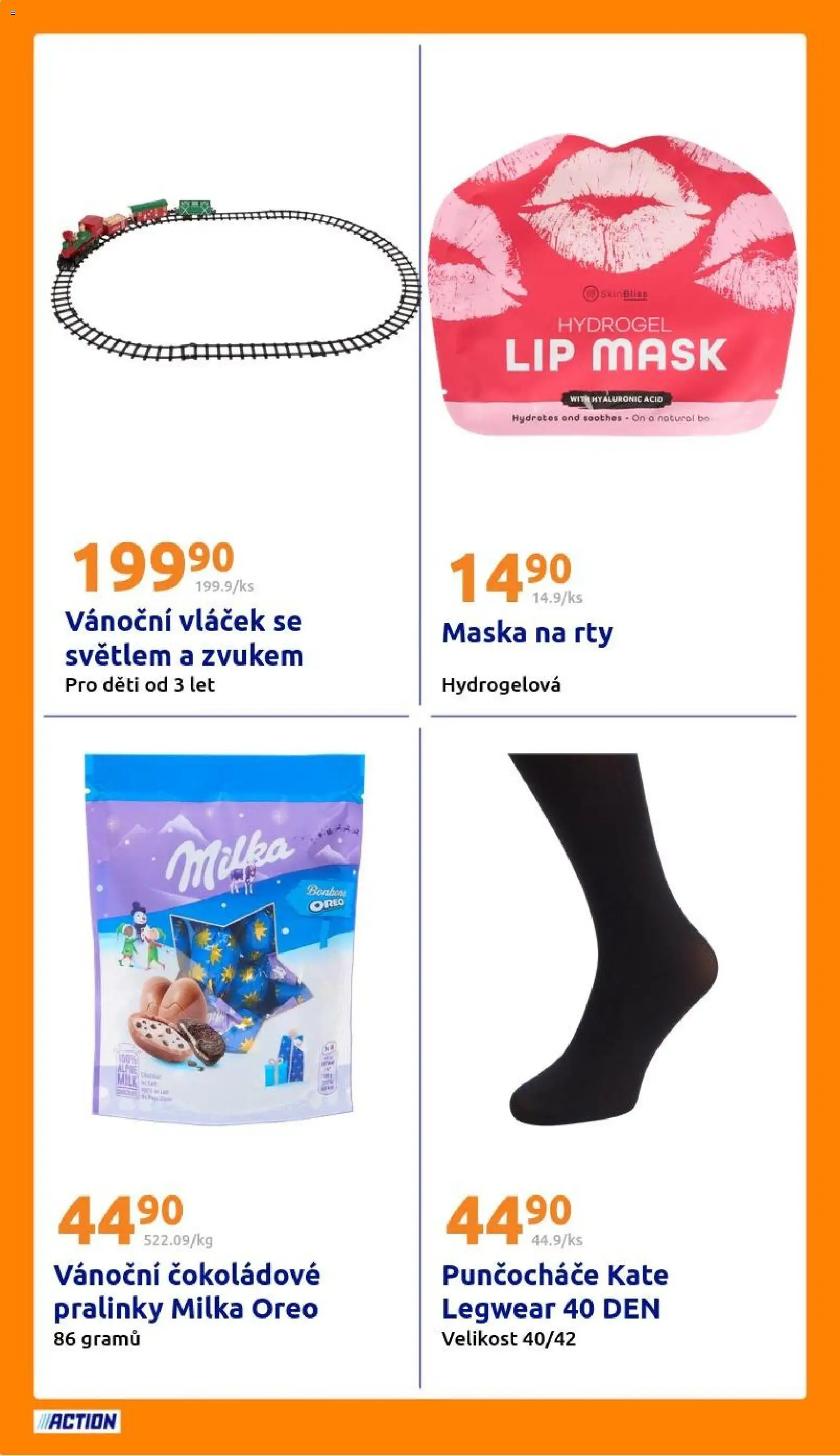 Action leták od 12.11.2025 | Strana: 22 | Produkty: Milka, Oreo, Punčocháče, Maska
