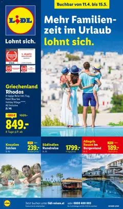 Lidl April/Mai Reise - Highlights ab 11.04.2026 gültig