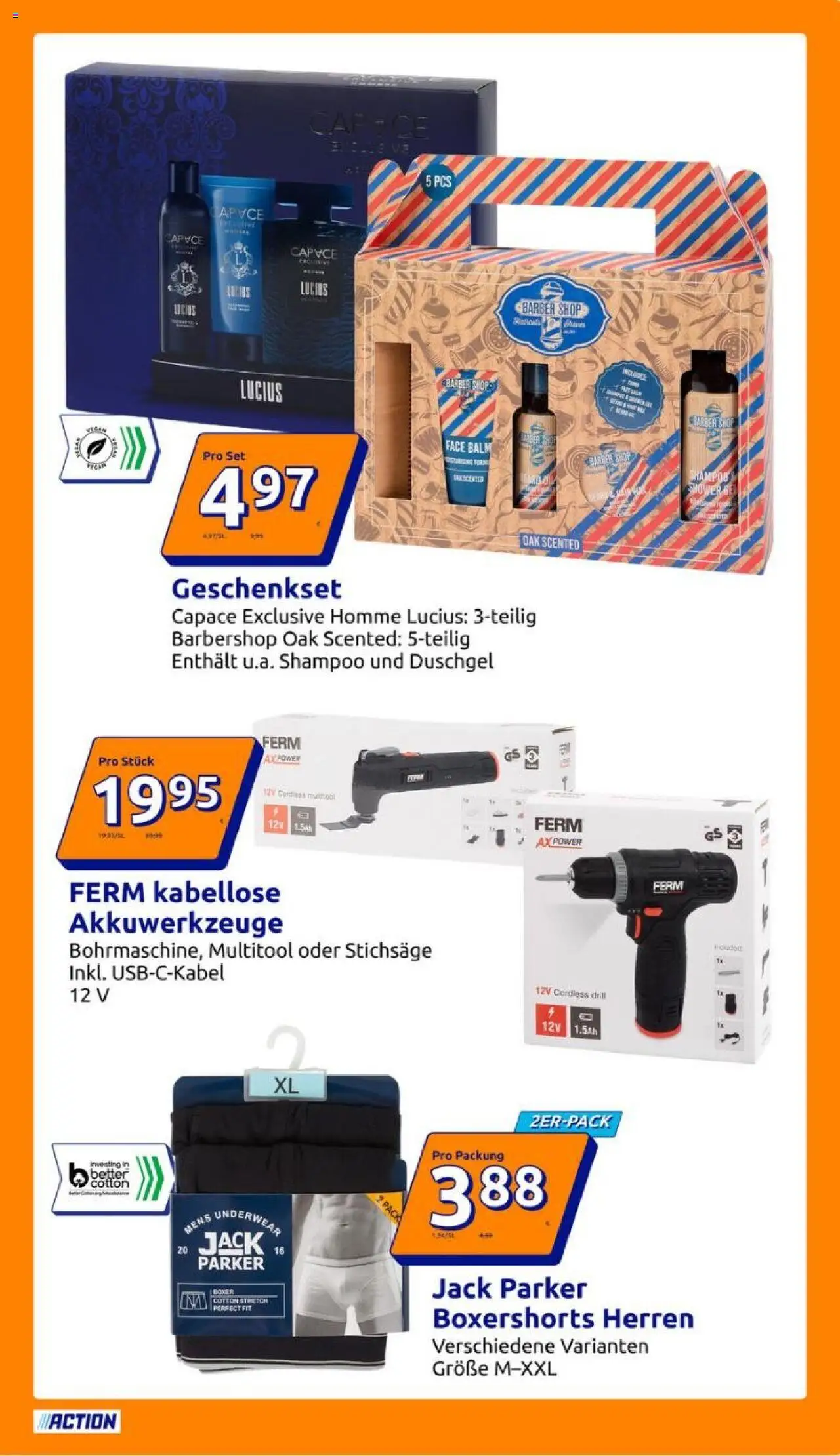 Action Flugblatt gültig ab 04.06.2025 | Seite: 15 | Produkte: Boxer, Shampoo, Duschgel