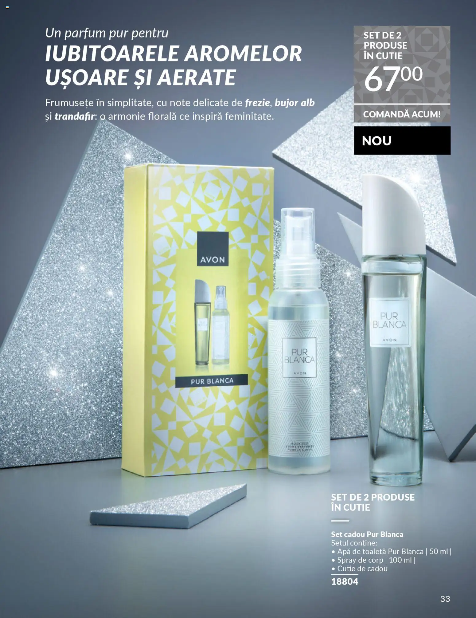 Noul catalog Avon – valabil de la 01.12.2025 | Pagină: 35 | Produse: Toaletă, Parfum, Apă de toaletă, Apă