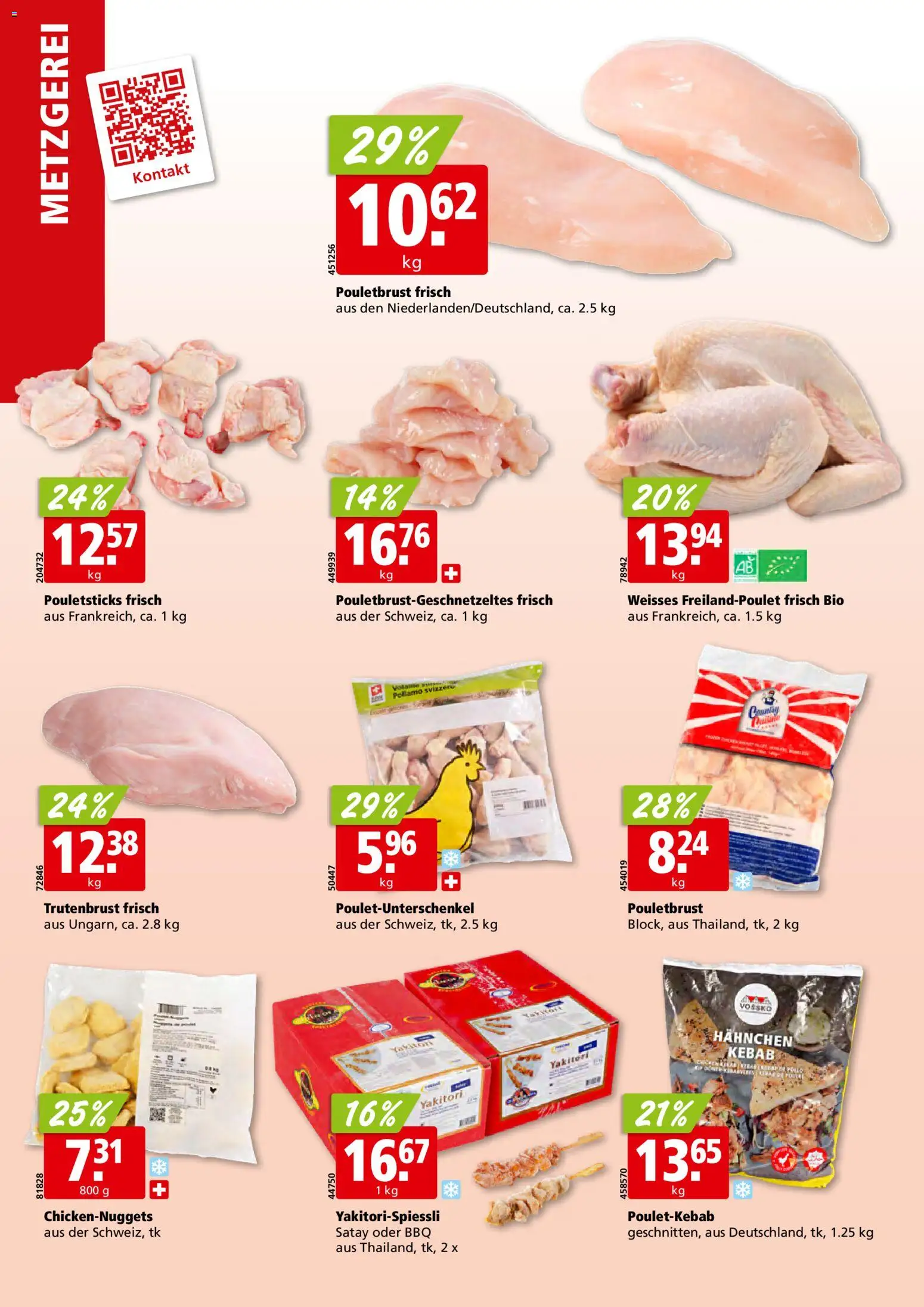 Aligro Aktionen Schlieren, Gossau SG, Frauenfeld, Rapperswil-Jona, Sargans, Bern, Brüttisellen, Pratteln, Emmen, Spreitenbach – gültig ab 10.11.2025 | Seite: 6 | Produkte: Pouletbrust