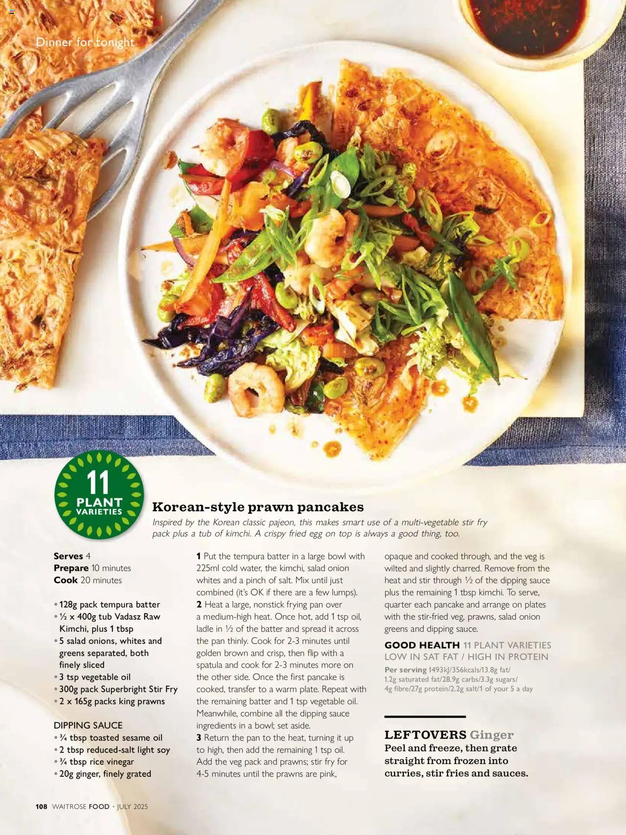  | Page: 108 | Products: Sauce, Ginkgo biloba, Salad, Pancakes