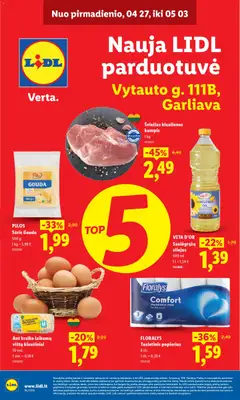 LIDL leidinys galioja nuo 27.04.2026