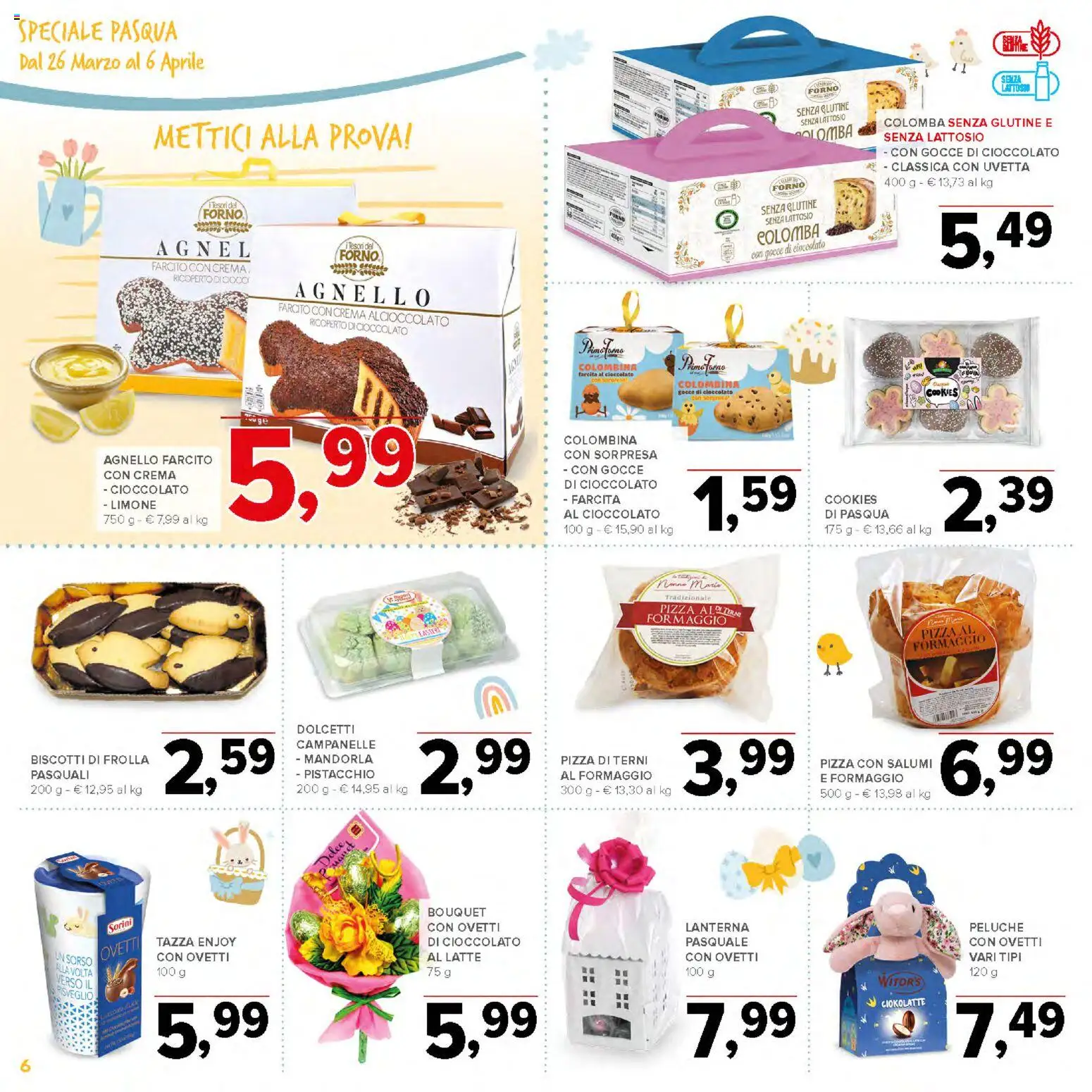 Volantino Todis del 26.03.2026 | Pagina: 6 | Prodotti: Crema, Pizza, Formaggio, Lanterna