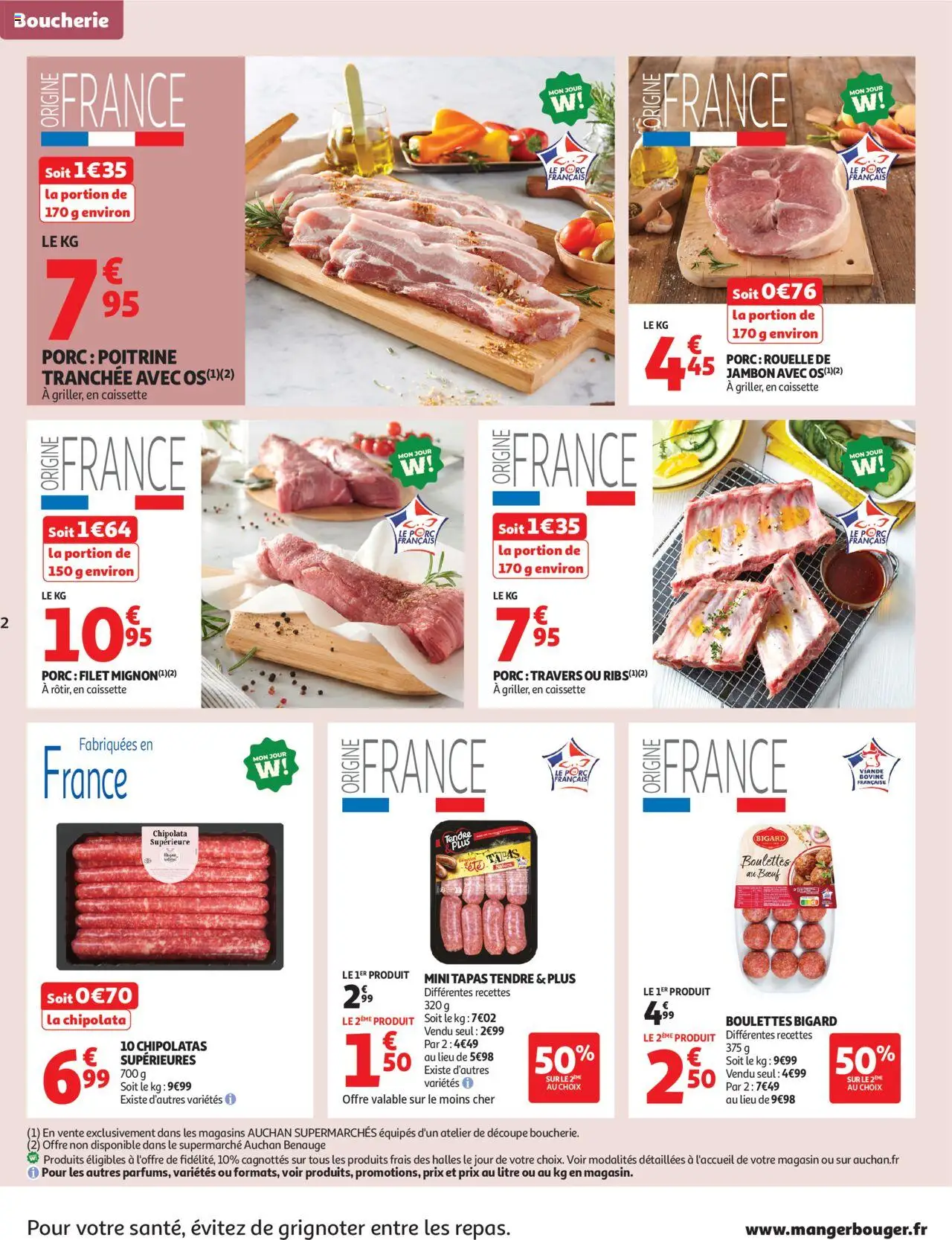  | Page: 2 | Produits: Jambon, Viande, Porc, Viande bovine