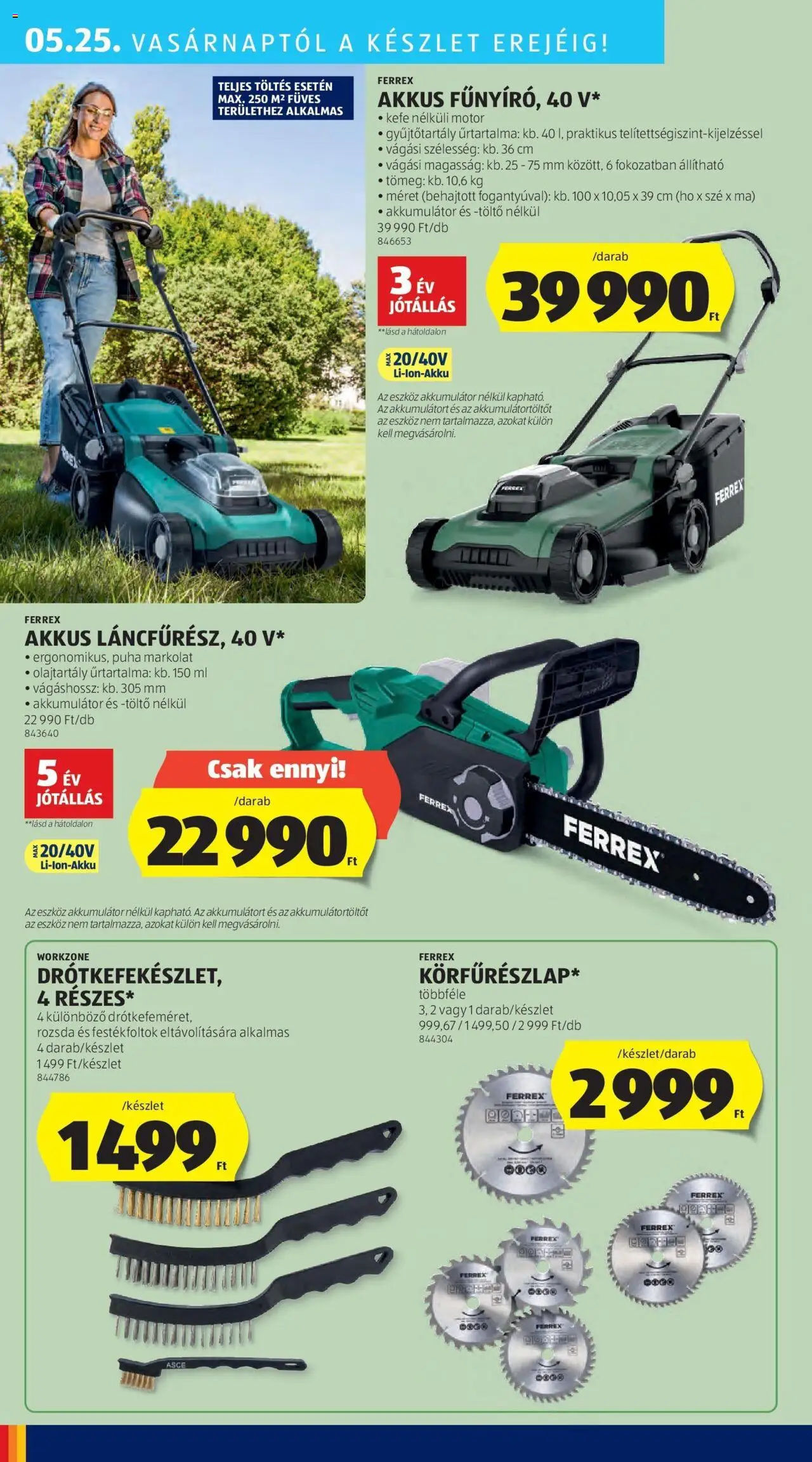 Aldi akciós ujság - amely érvényes a következő dátumtól: 29.05.2025 | Oldal: 46 | Termékek: Akkumulátor, Töltő, Kefe