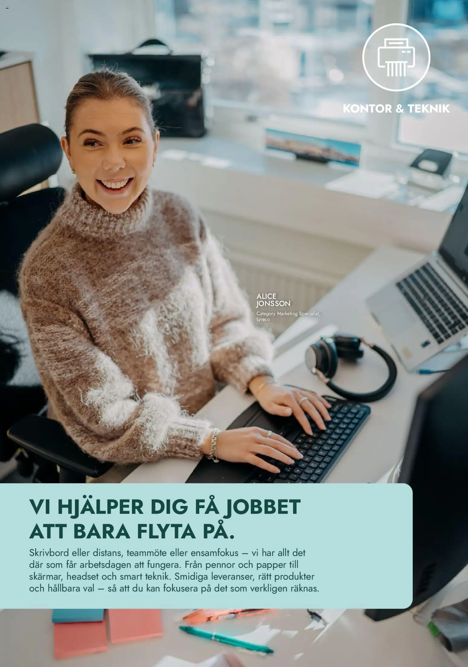 Lyreco reklamblad aktuell från 12.01.2026 | Sida: 6 | Produkter: Skrivbord, Papper, Headset