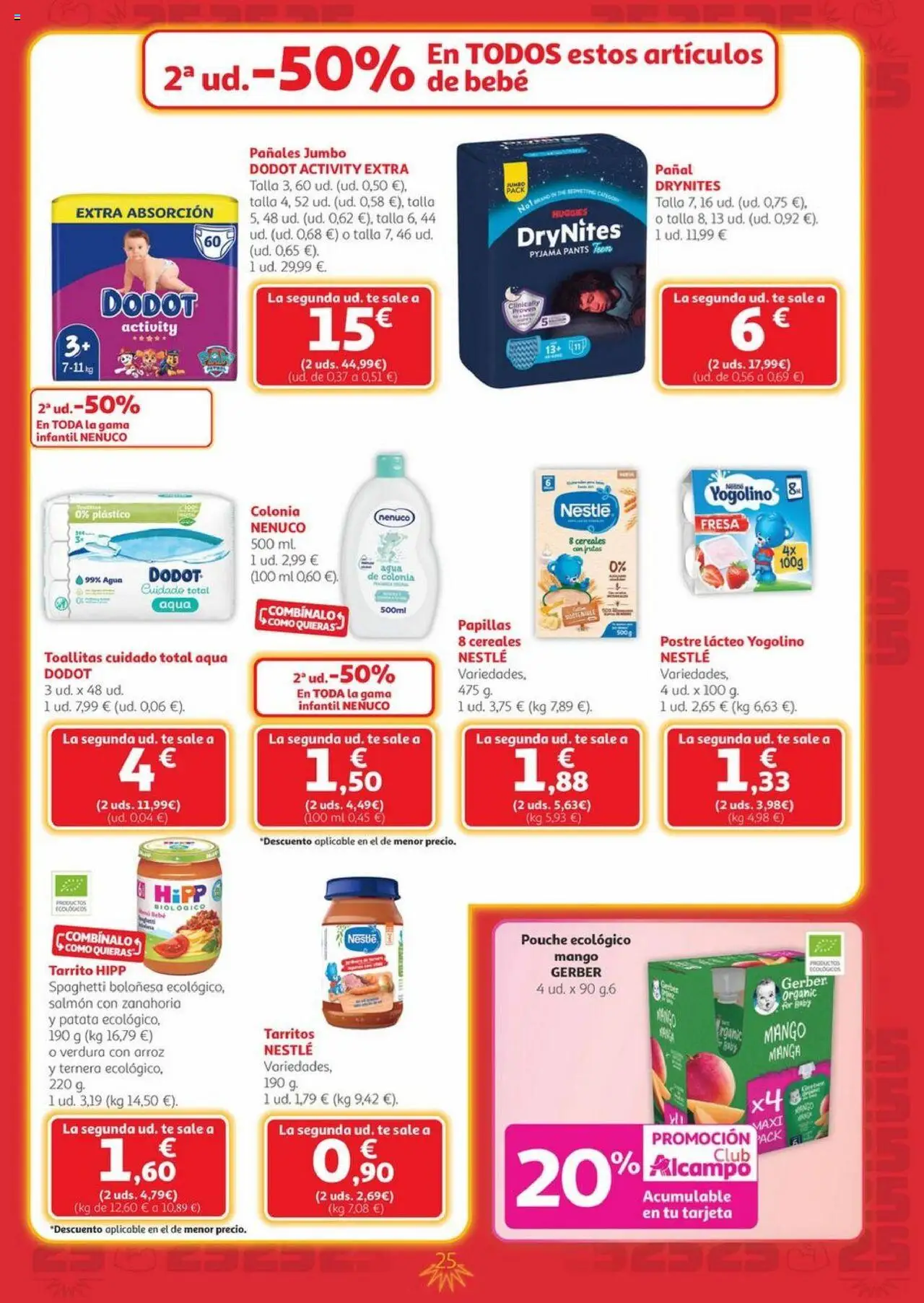 Alcampo - Canarias │ válido desde el 25.09.2025 | Página: 25 | Productos: Agua de colonia, Colonia, Zanahoria, Té