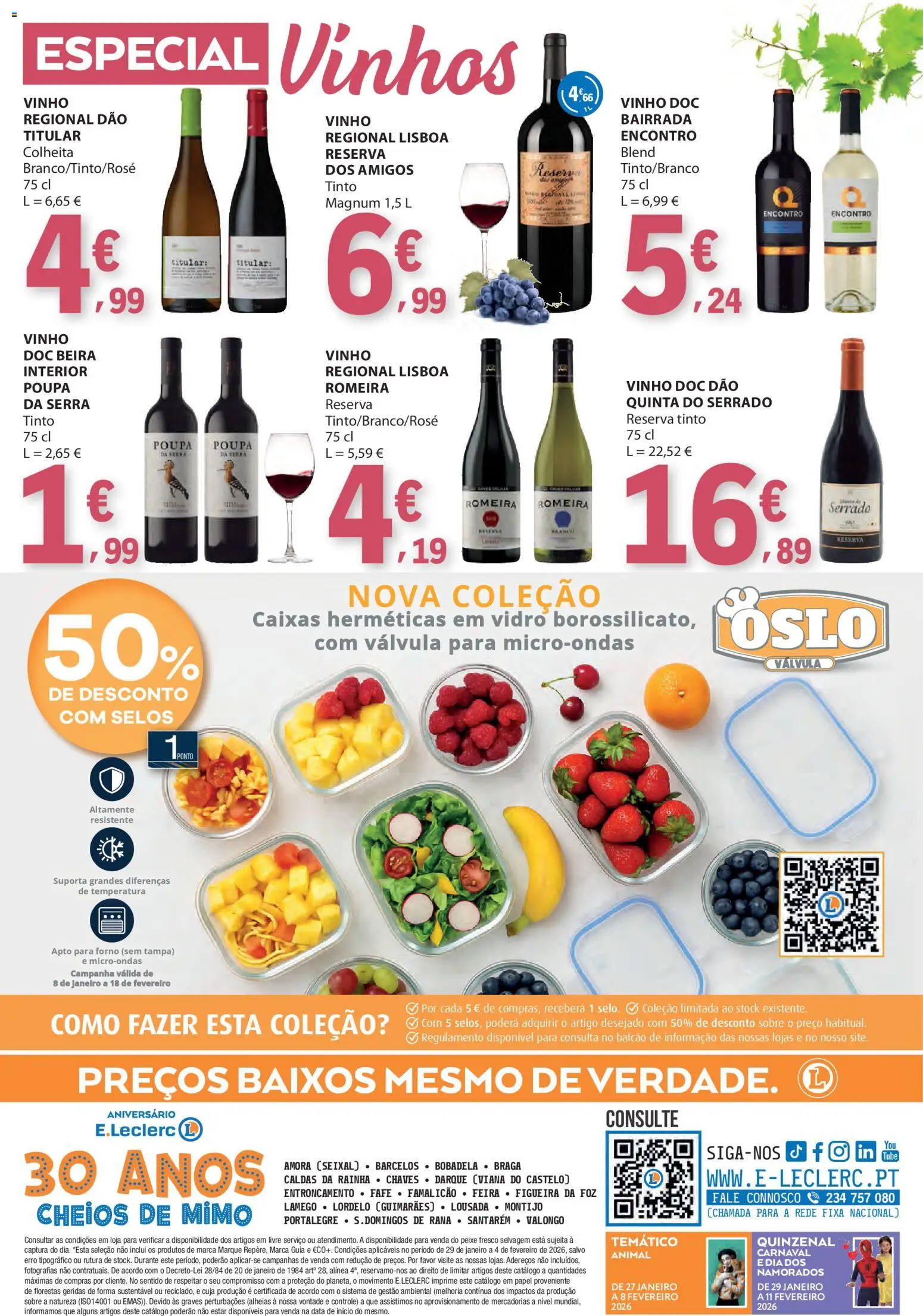 E.Leclerc folheto │ válido de 29.01.2026 | Página: 36 | Produtos: Forno, Microondas, Vinho, Peixe