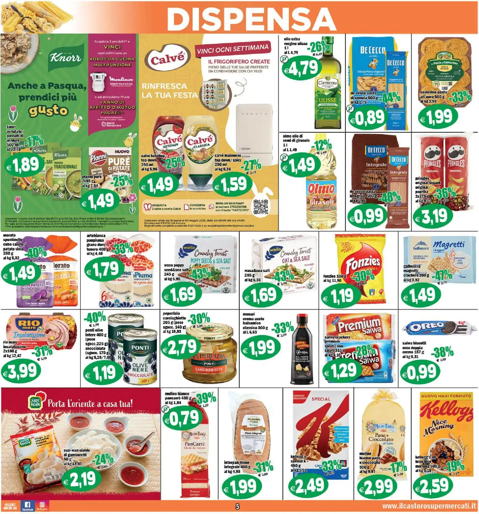 Volantino Il Castoro del 07.04.2026 | Pagina: 5 | Prodotti: Biscotti, Olive, Top, Robot da cucina