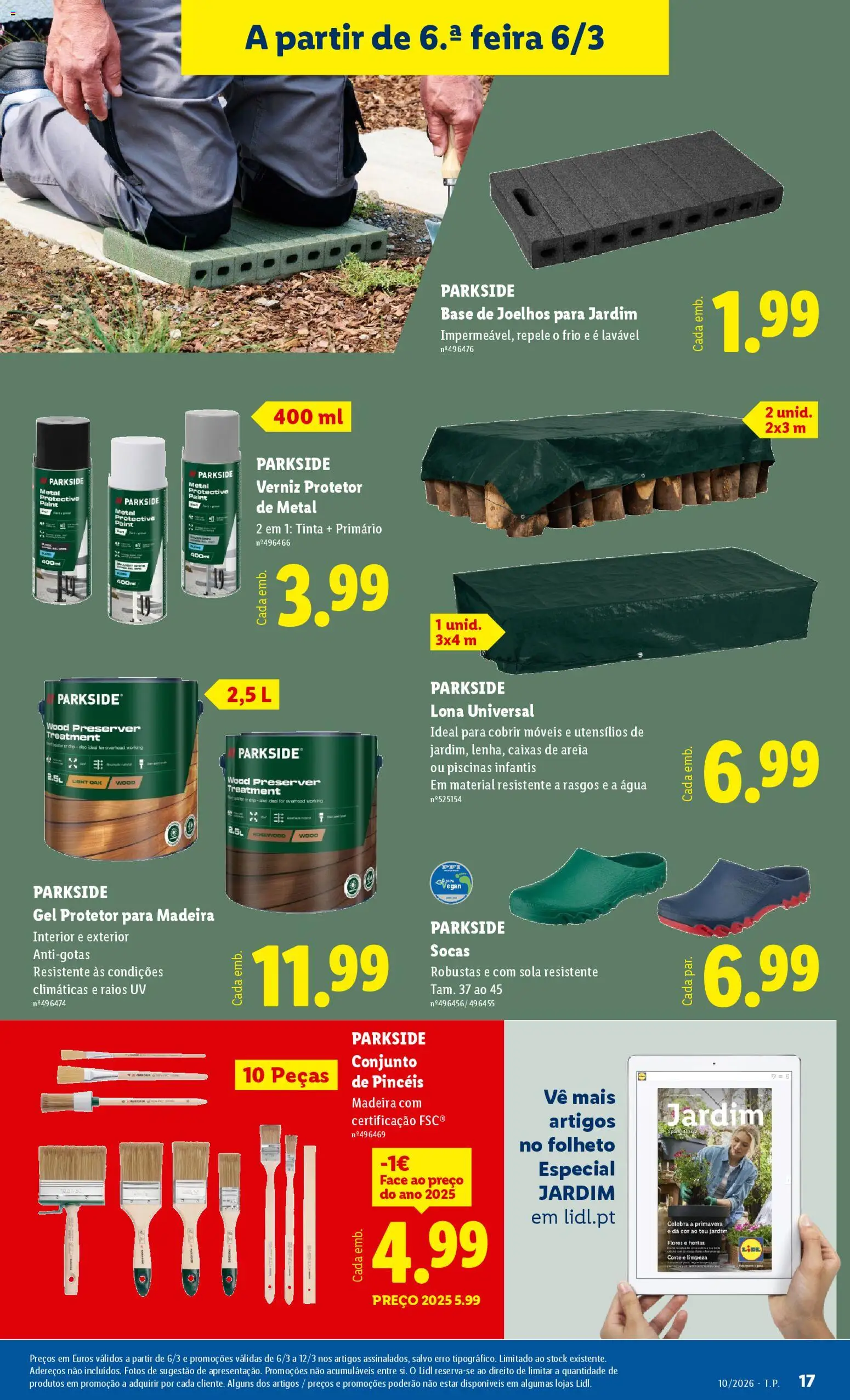 Lidl Novidades │ válido de 02.03.2026 | Página: 17 | Produtos: Agua, Flores, Piscinas, Verniz