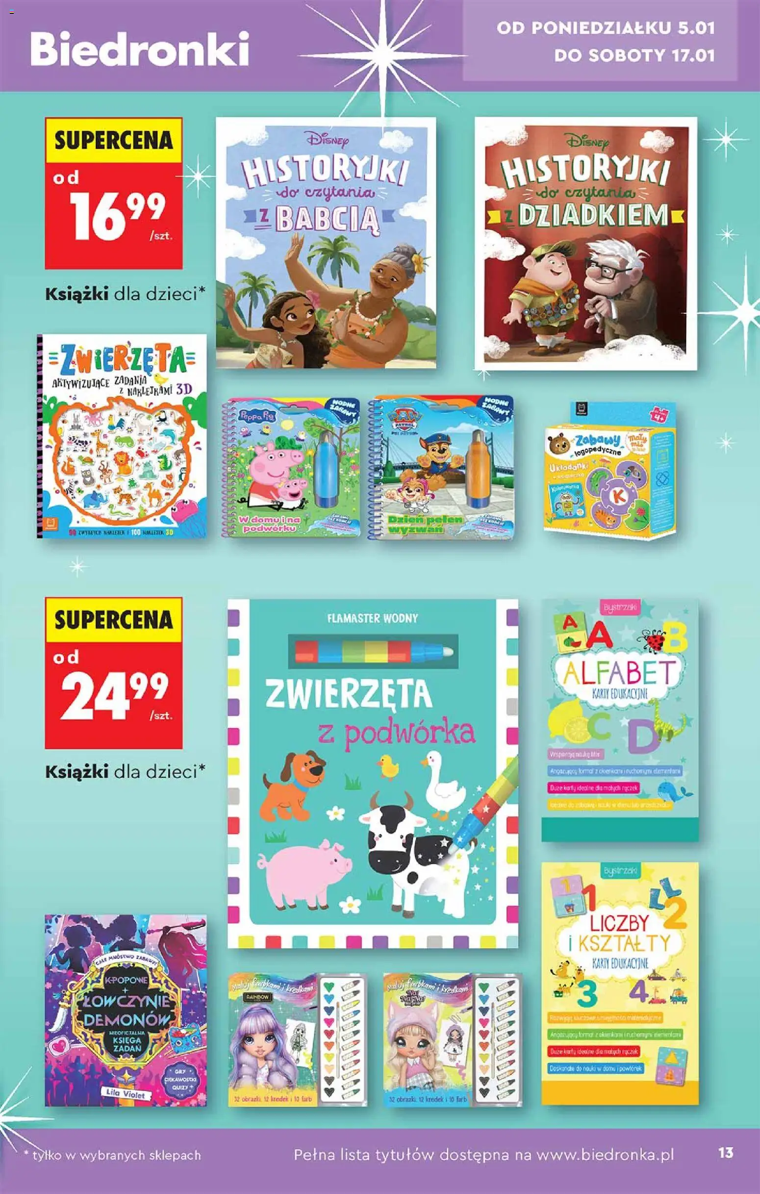 Biedronka gazetka - Hity i inspiracje od 05.01.2026 | Strona: 13 | Produkty: Karta, Książki