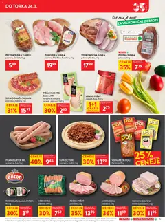 Spar katalog akcije – veljaven od 18.03.2026 | Stran: 15 | Izdelki: Hrenovke, Mortadela, Kos, Ocvirki