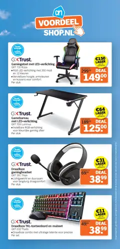 Albert Heijn - Voordeelshop folder week 2 - Voorbeeld van een folder van Albert Heijn, geldig van 05.01.2026 | Pagina: 8 | Producten: Keyboard, Desk, Kussens