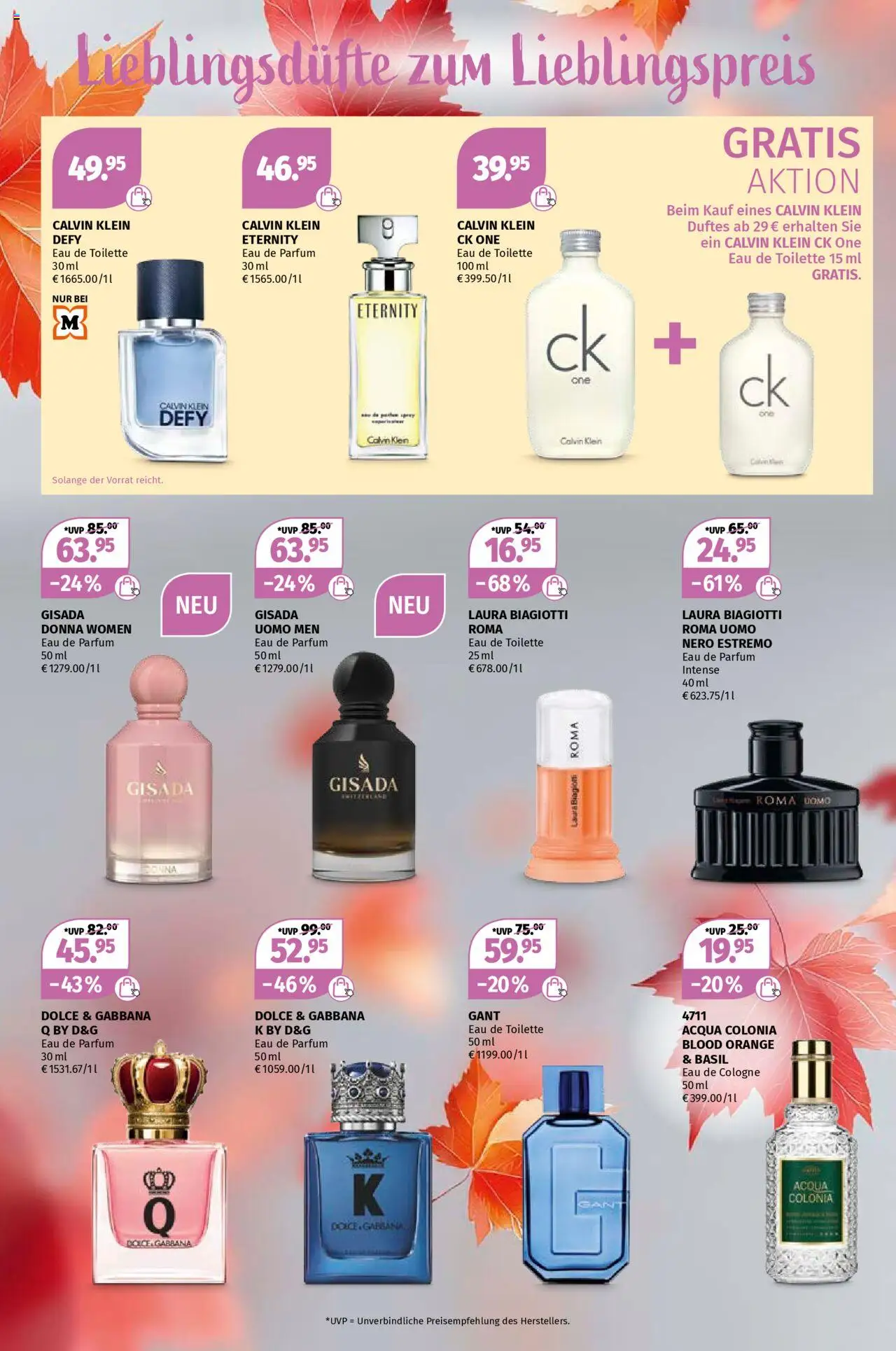 Müller Düfte für die goldene Jahreszeit – gültig ab 29.09.2025 | Seite: 4 | Produkte: Toilette, Parfüm, Eau de Toilette, Eau de Cologne