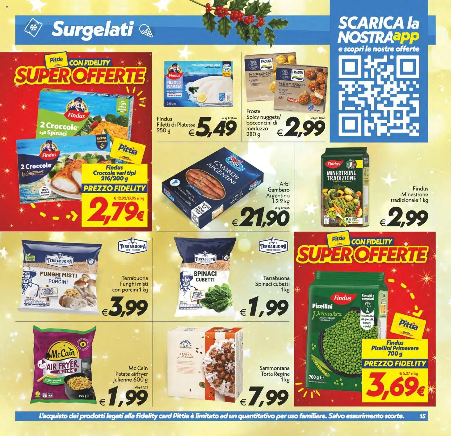 Volantino SuperConveniente del 05.12.2025 | Pagina: 15 | Prodotti: Minestrone, Nuggets, Funghi, Spinaci