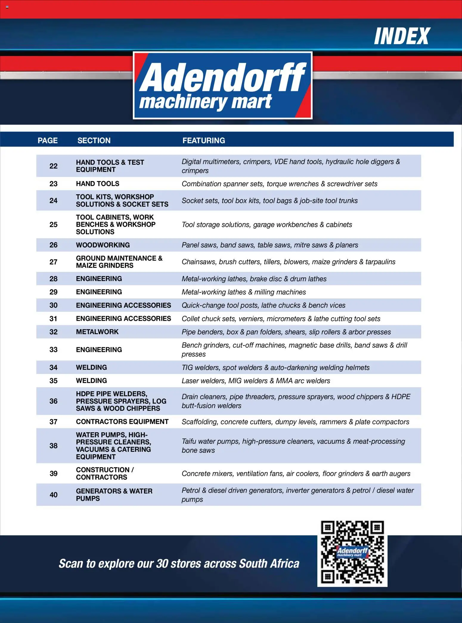 New Adendorff catalogue – valid from 01.04.2026 | Page: 3 | Products: Drill, Socket, Brush, Pipe