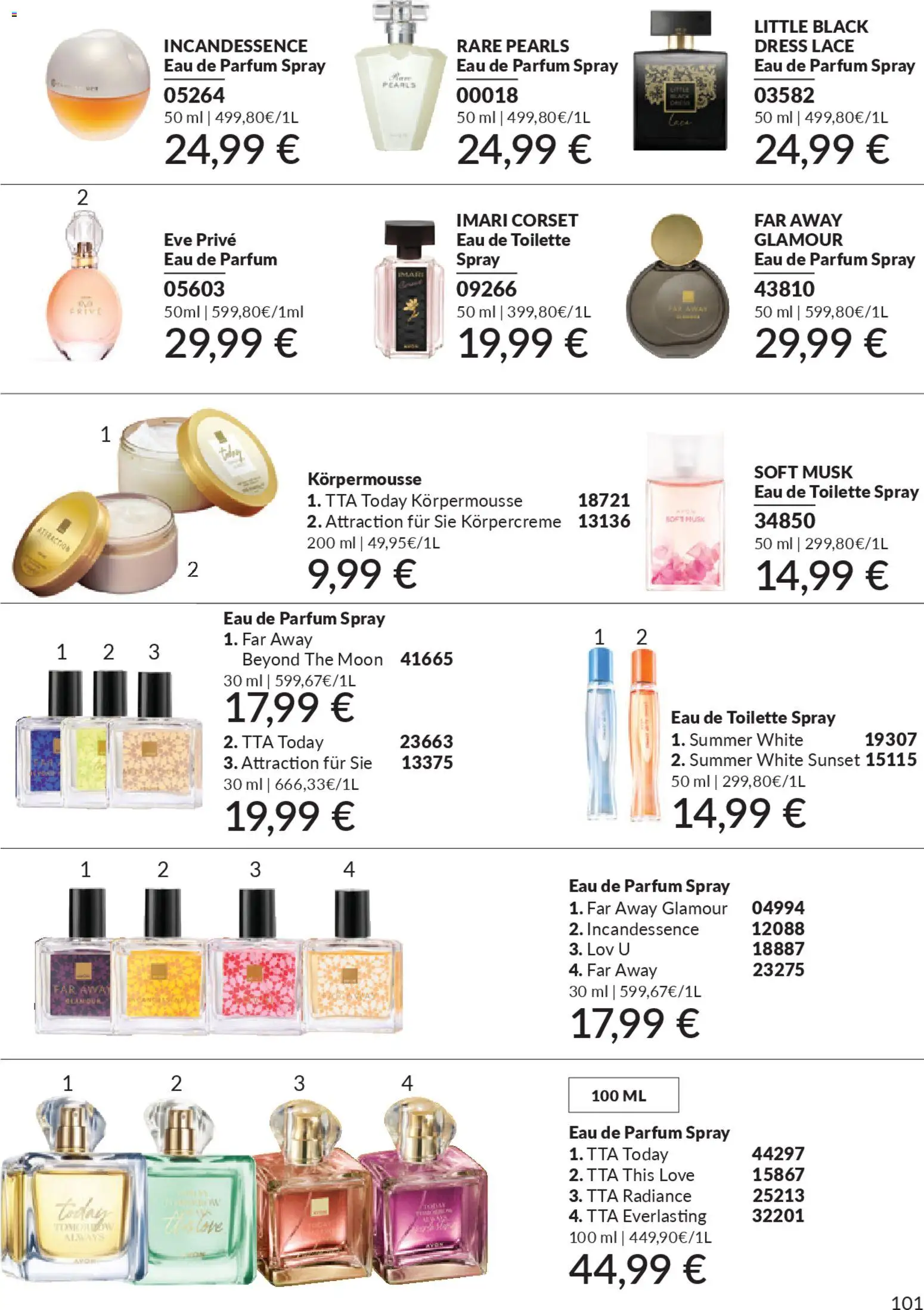 AVON Katalog März 2026 – gültig ab 01.03.2026 | Seite: 103 | Produkte: Toilette, Parfüm, Körpercreme, Eau de Parfum