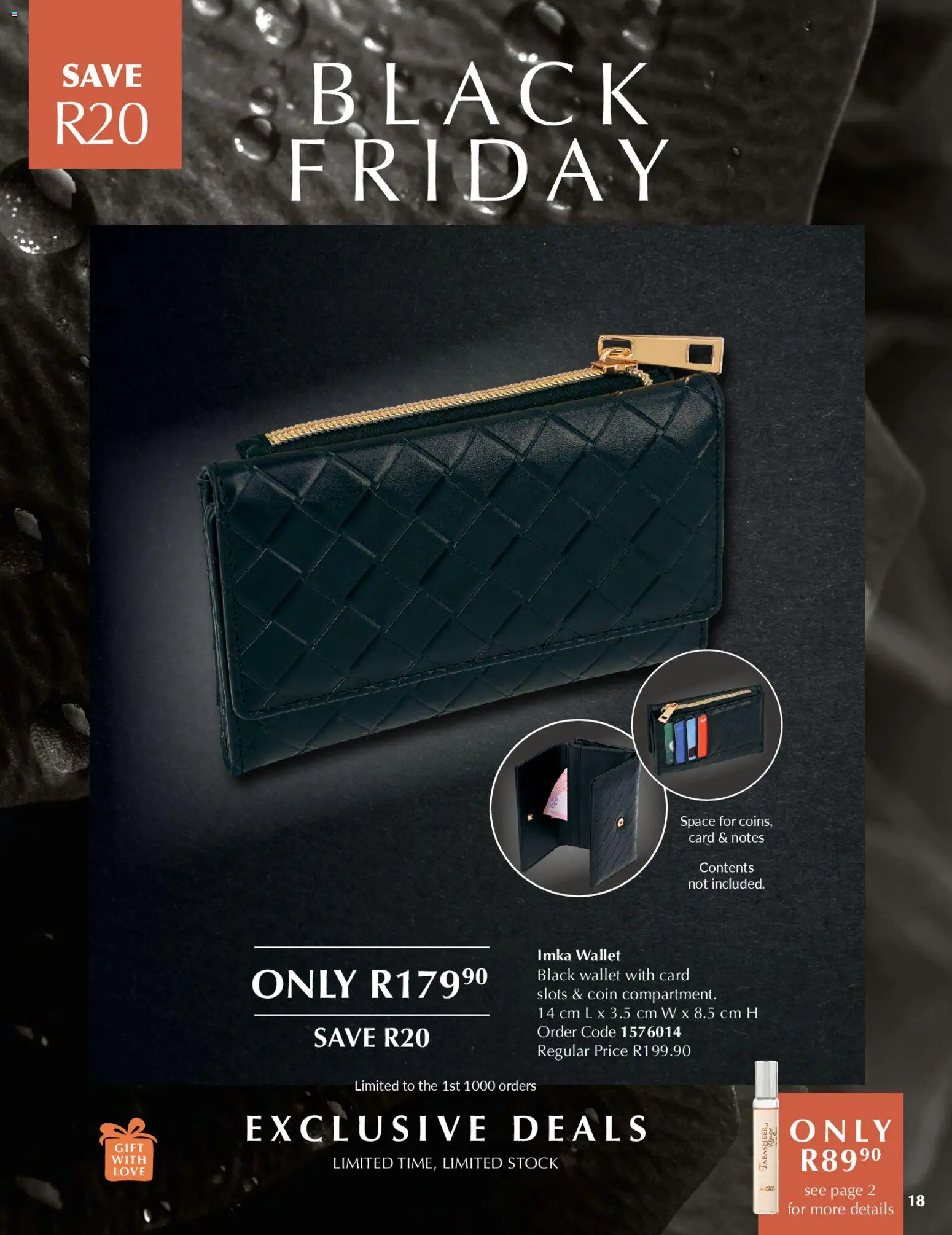 New Justine catalogue – valid from 28.11.2025 | Page: 18 | Products: Wallet, Stock