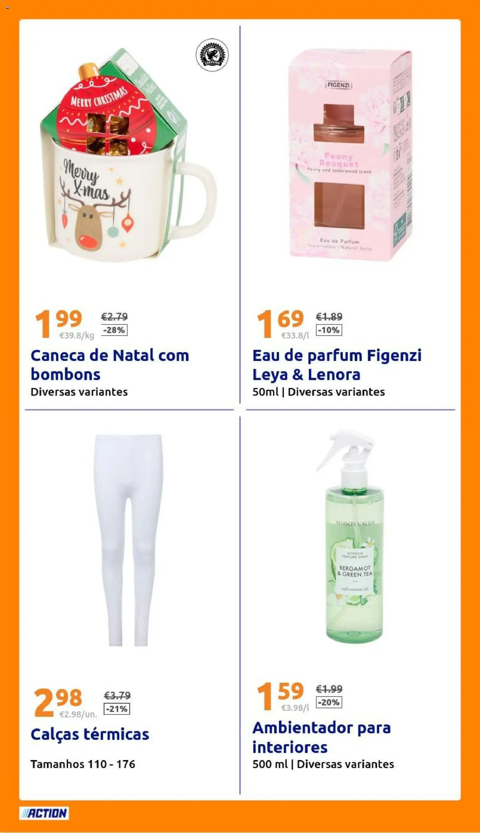 Action - Action PT week 50 2025 │ válido de 10.12.2025 | Página: 24 | Produtos: Calças, Caneca