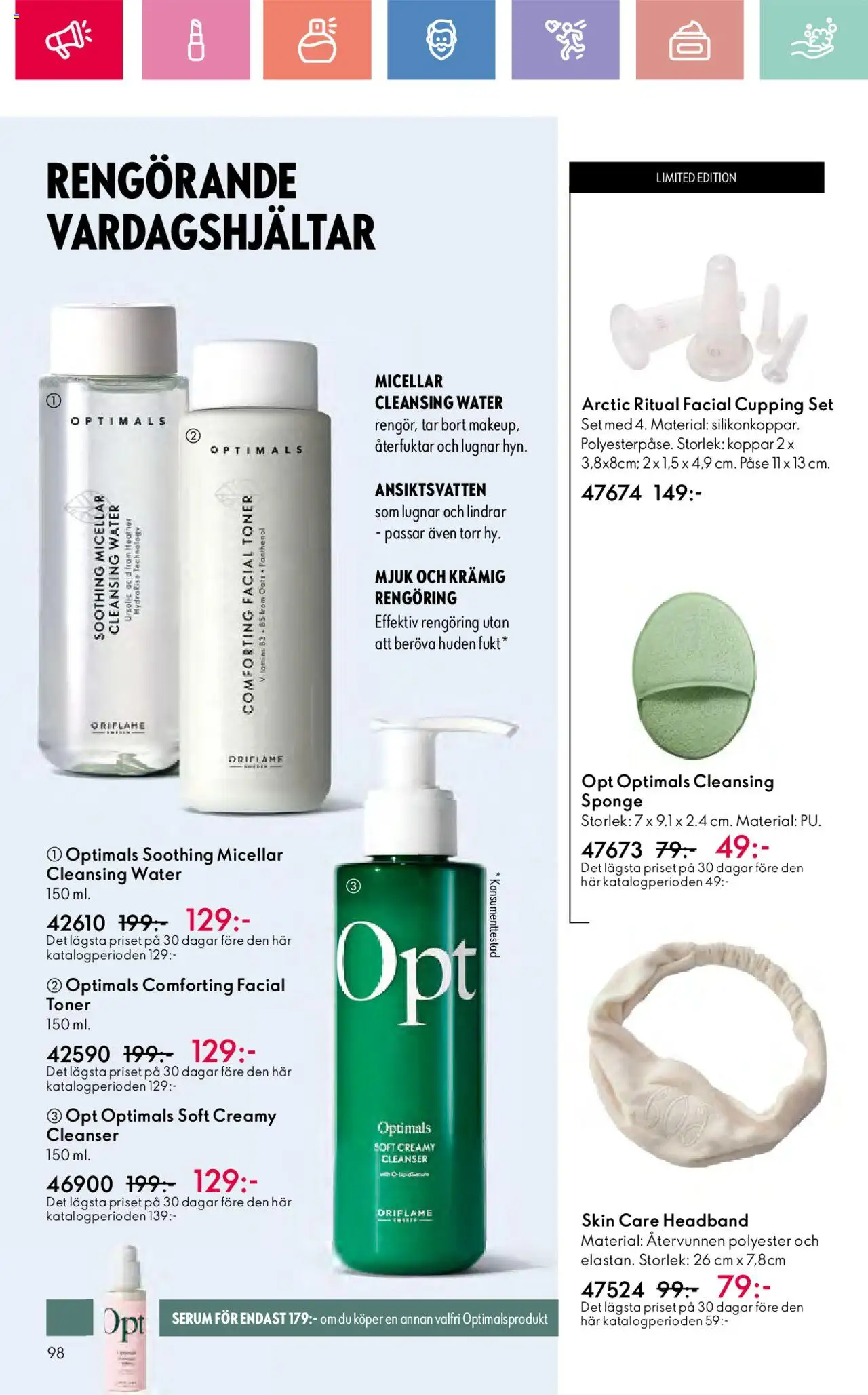 Oriflame reklamblad aktuell från 03.08.2025 | Sida: 98 | Produkter: Set, Serum, Ansiktsvatten