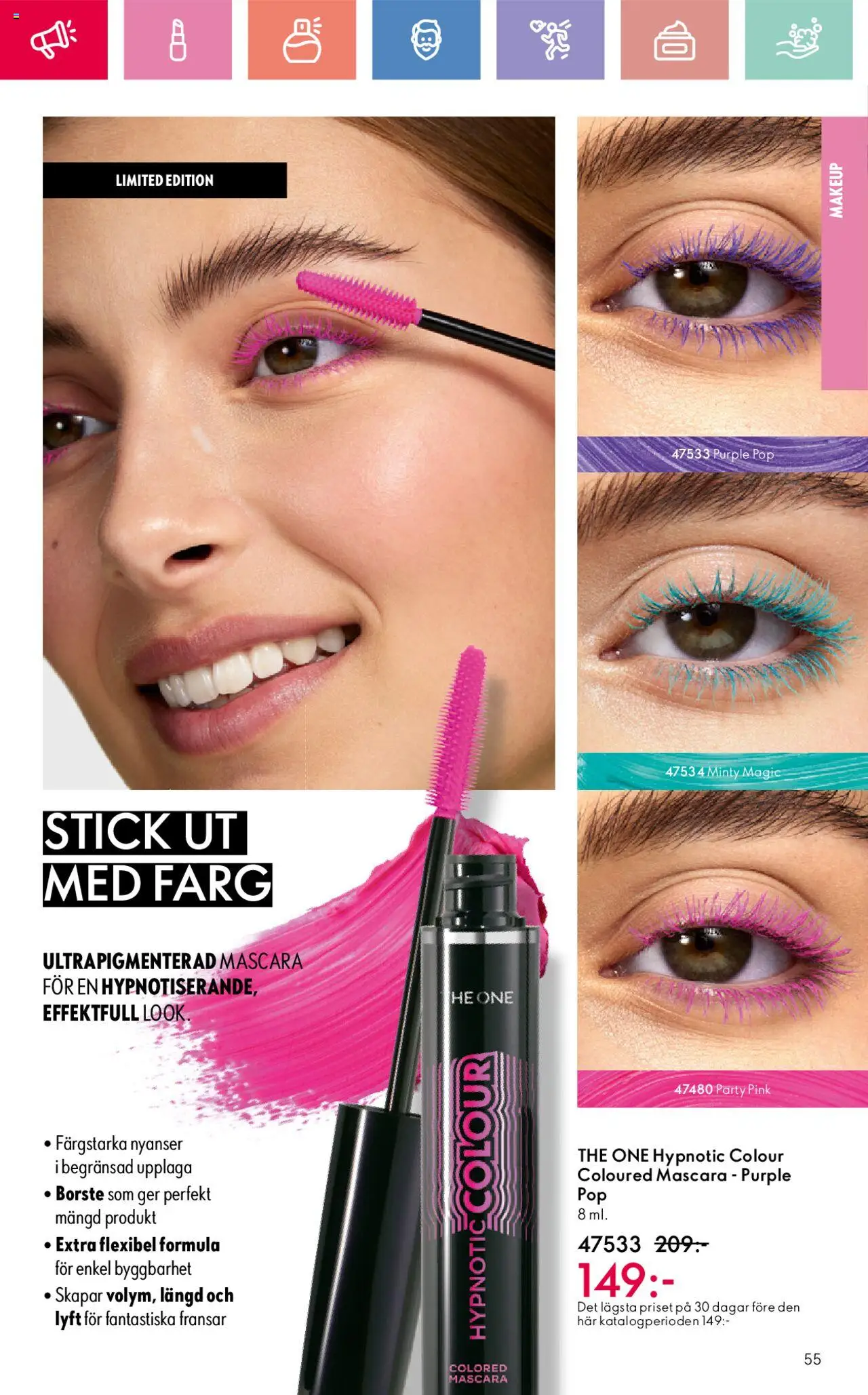 Oriflame reklamblad aktuell från 01.06.2025 | Sida: 55 | Produkter: Mascara