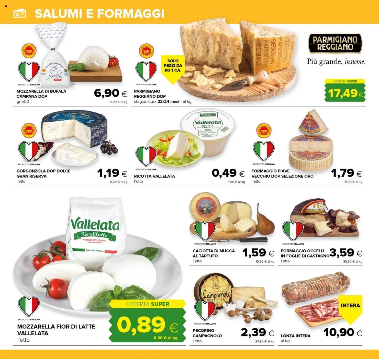 Volantino Oasi del 15.12.2025 | Pagina: 18 | Prodotti: Mozzarella, Latte, Formaggio, Ricotta