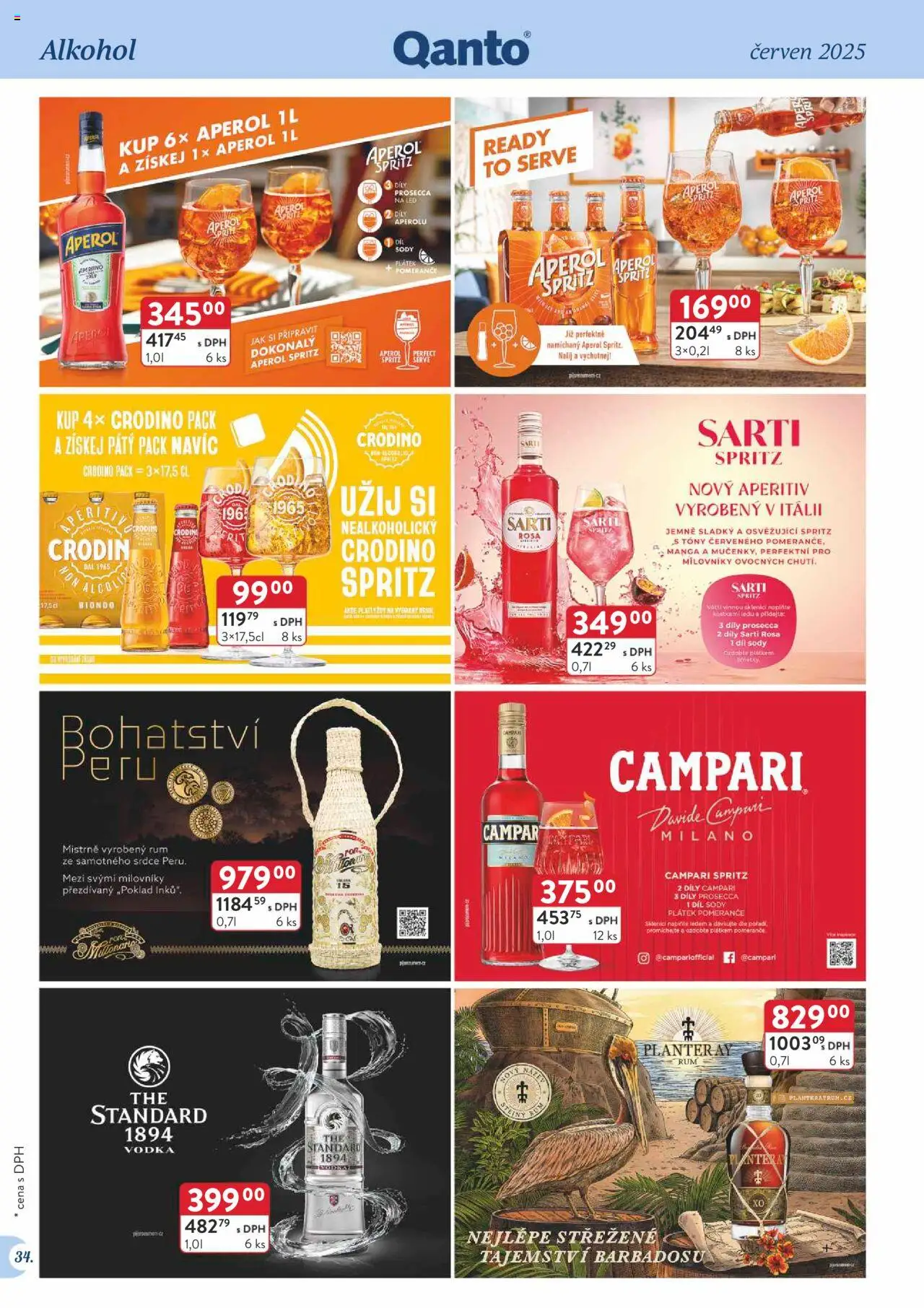 Astur & Qanto leták - Velkoobchod 06/2025 od 01.06.2025 | Strana: 34 | Produkty: Vodka, Campari, Aperitivo, Aperol