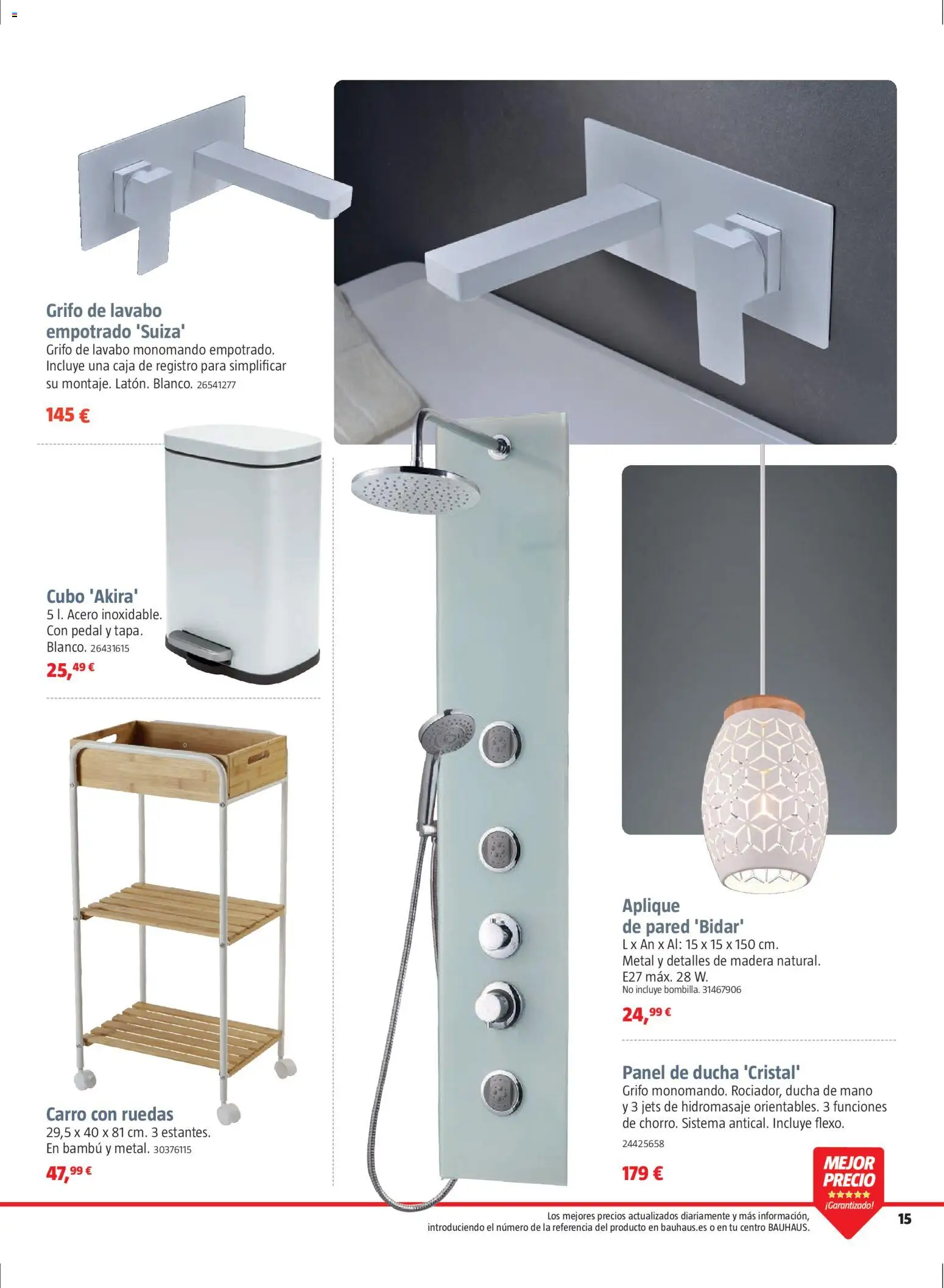 Bauhaus folleto Renueva │ válido desde el 02.03.2026 | Página: 15 | Productos: Caja, Lavabo, Ducha