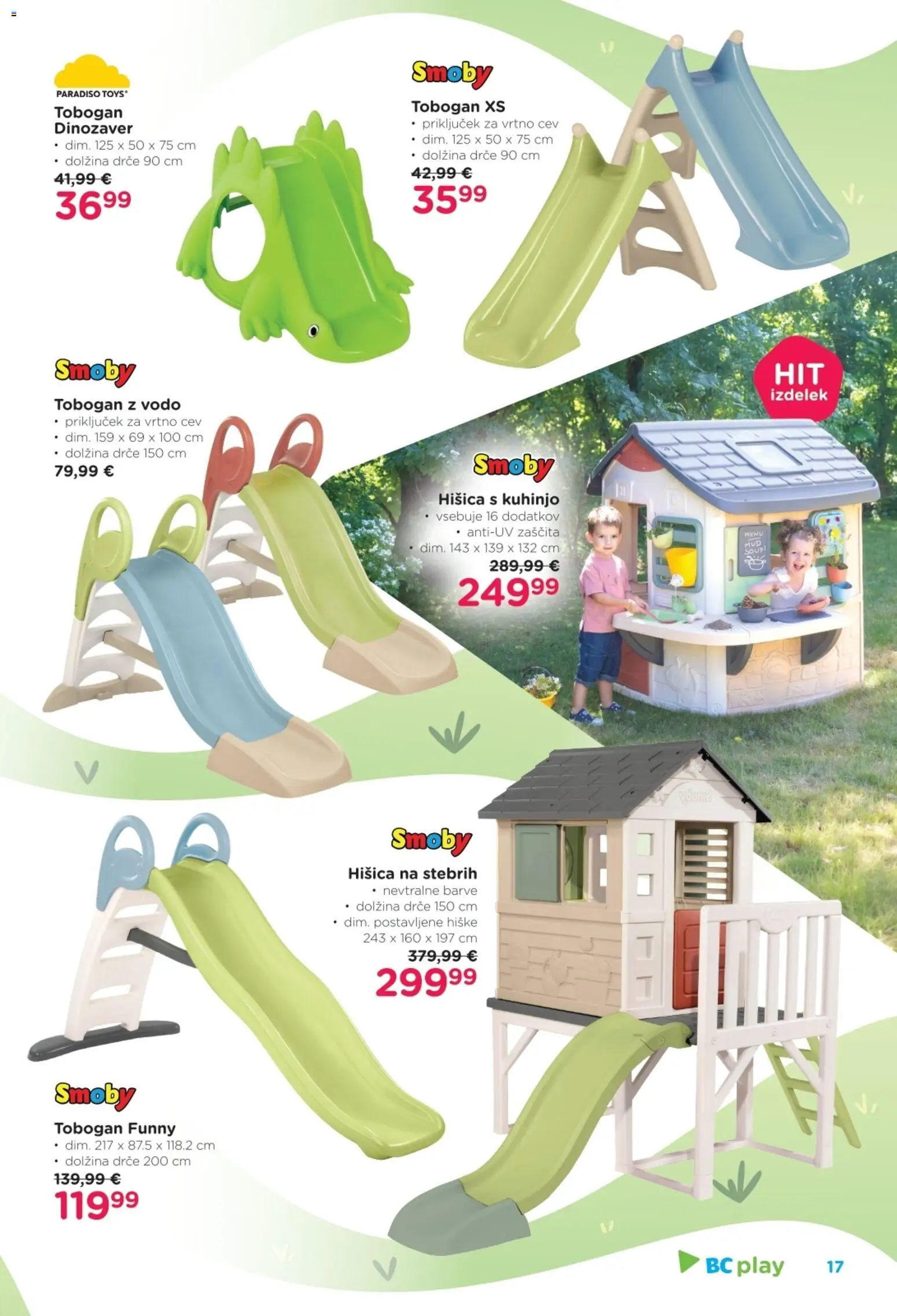 Novi Baby center katalog ponudbe – veljaven od 12.03.2026 | Stran: 17 | Izdelki: Tobogan