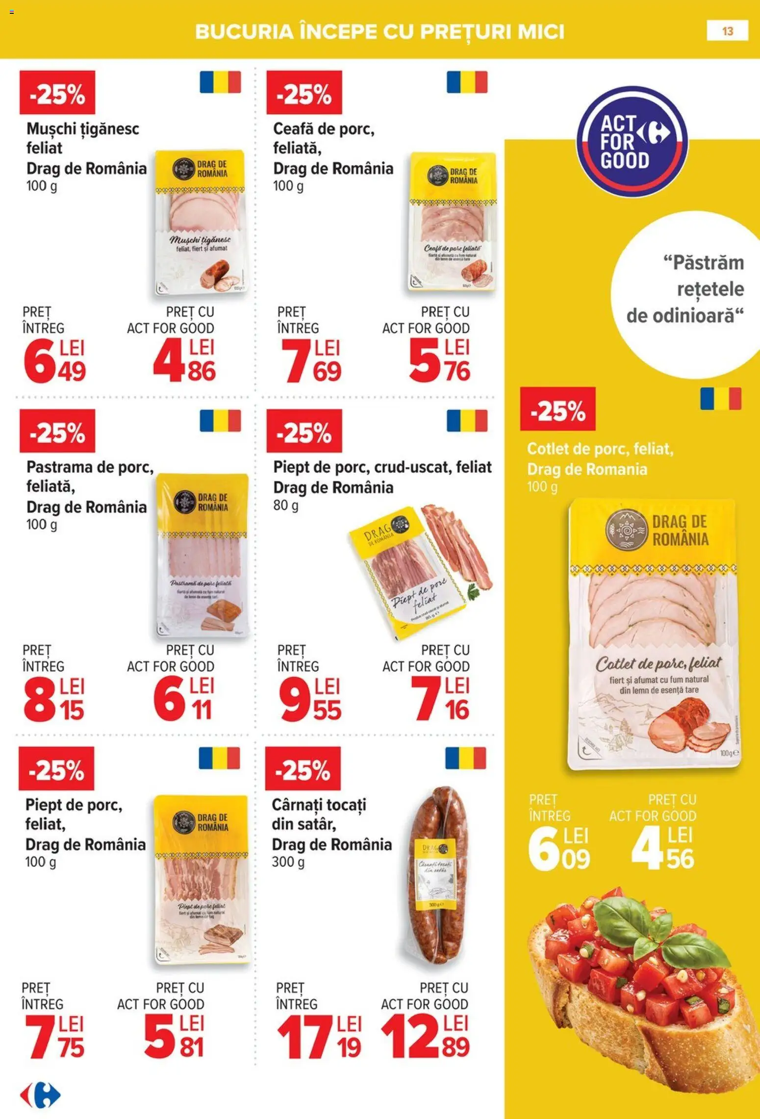 Noul catalog Carrefour – valabil de la 08.01.2026 | Pagină: 13 | Produse: Lait de coco, Mici, Cârnați