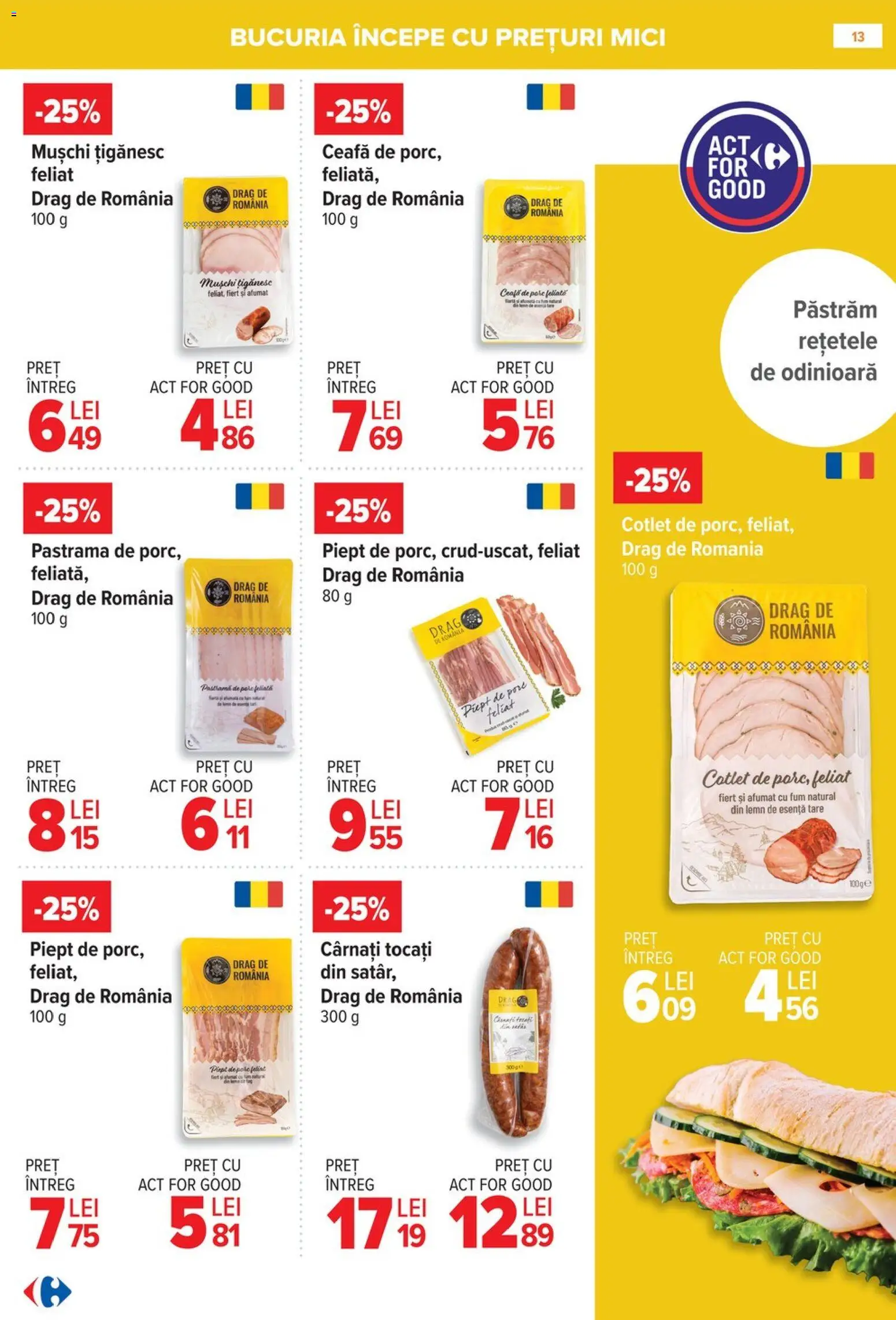 Noul catalog Carrefour – valabil de la 08.01.2026 | Pagină: 13 | Produse: Lait de coco, Mici, Cârnați