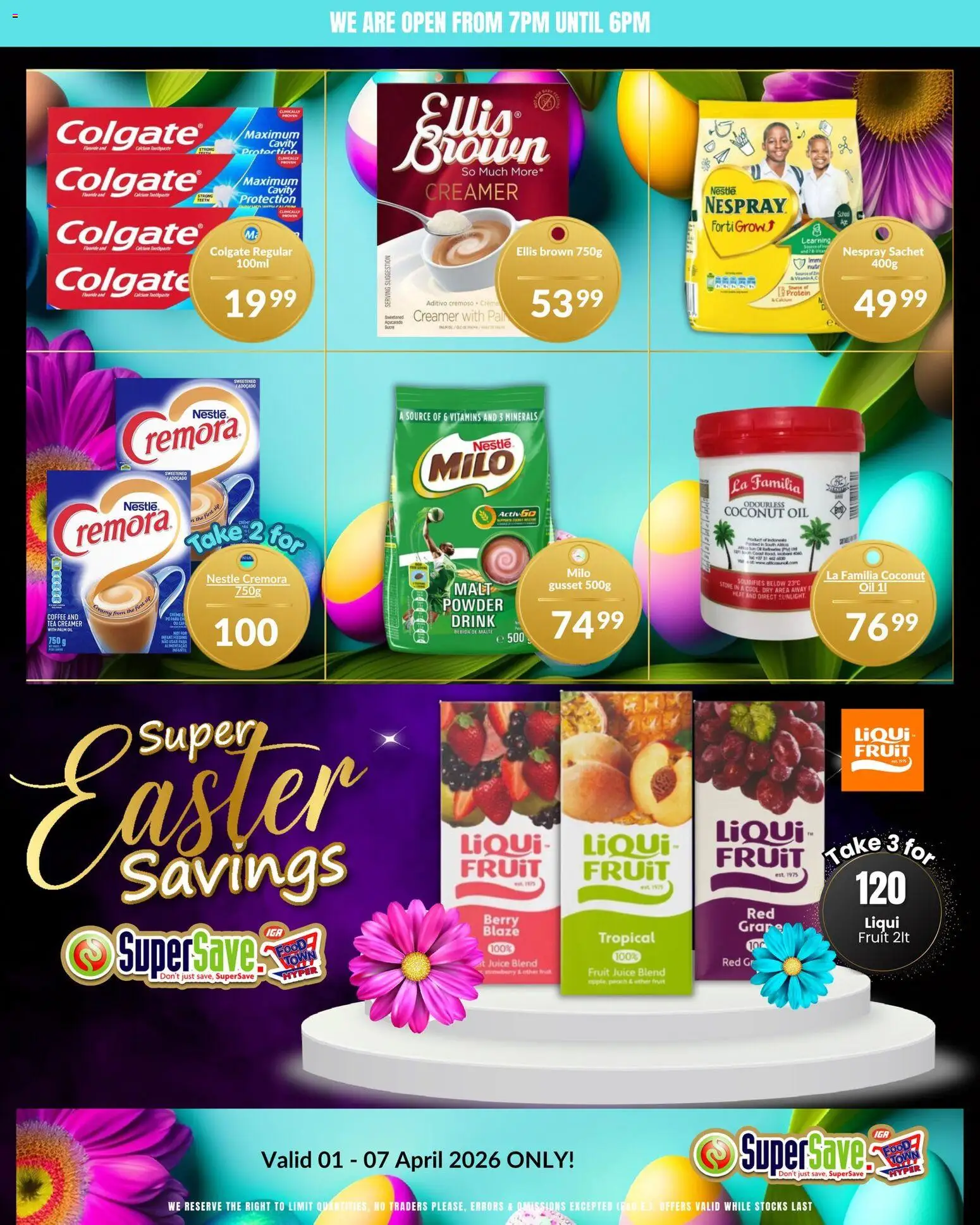 New Super Save catalogue – valid from 01.04.2026 | Page: 2 | Products: Vitamins, Creamer, Oil, Tea