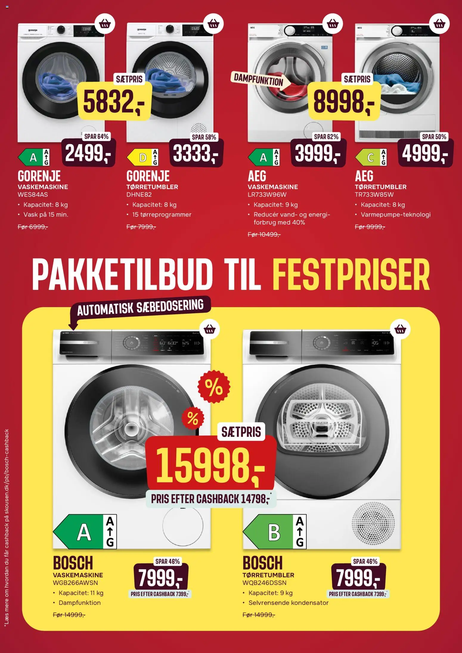 Skousen tilbudsavis – gyldig fra 27.04.2026 | Side: 2 | Produkter: Vaskemaskine, Tørretumbler