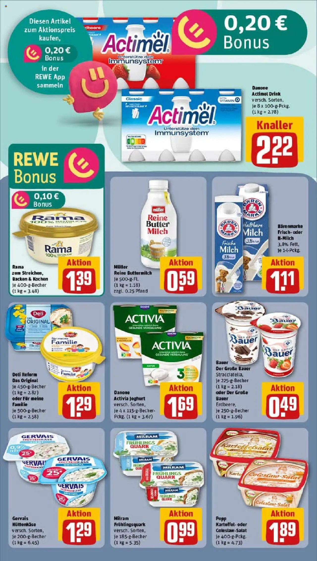 Rewe prospekt Dresden	 – gültig ab 07.09.2025 | Seite: 13 | Produkte: Activia, Rama, Haltbare milch, Hüttenkäse