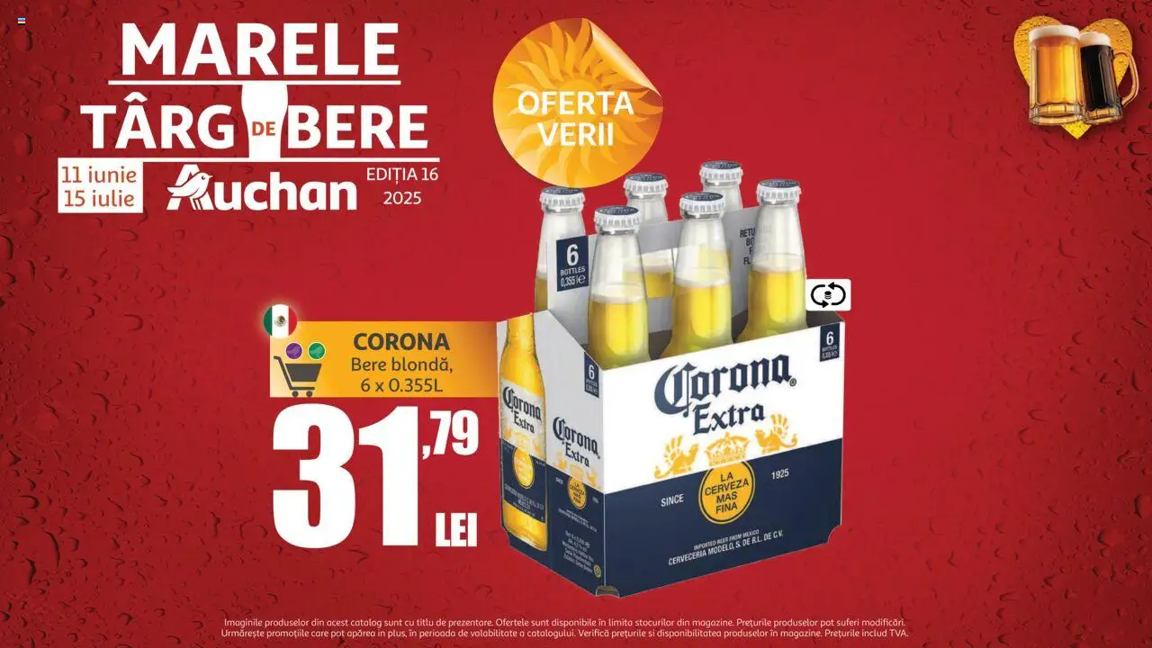 Auchan catalog - Marelui Târg de Bere – valabil de la 11.06.2025 | Pagină: 23 | Produse: Klozet koku giderici, Bere